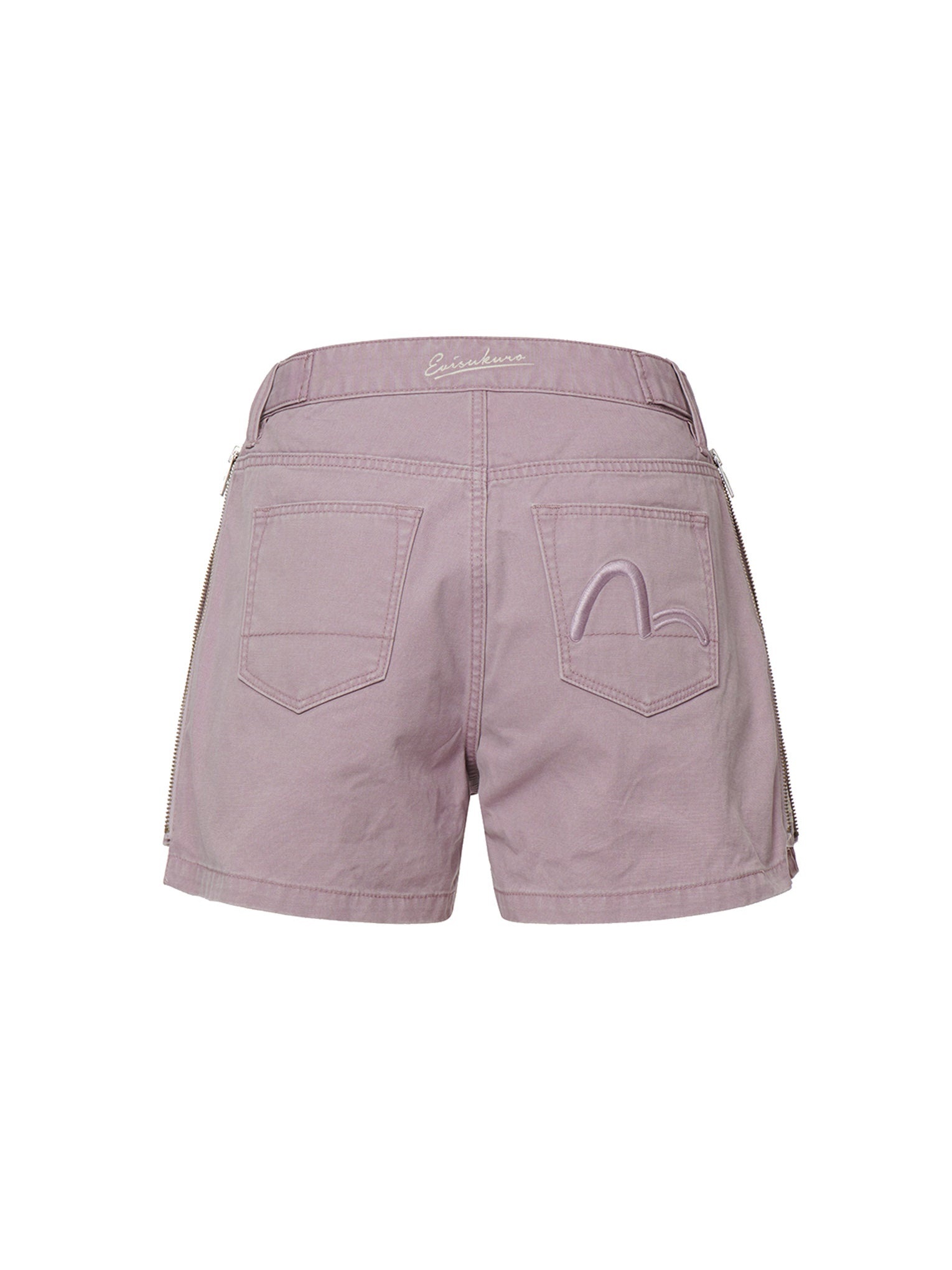 Pigment-dyed Shorts with Side Zippers - 15