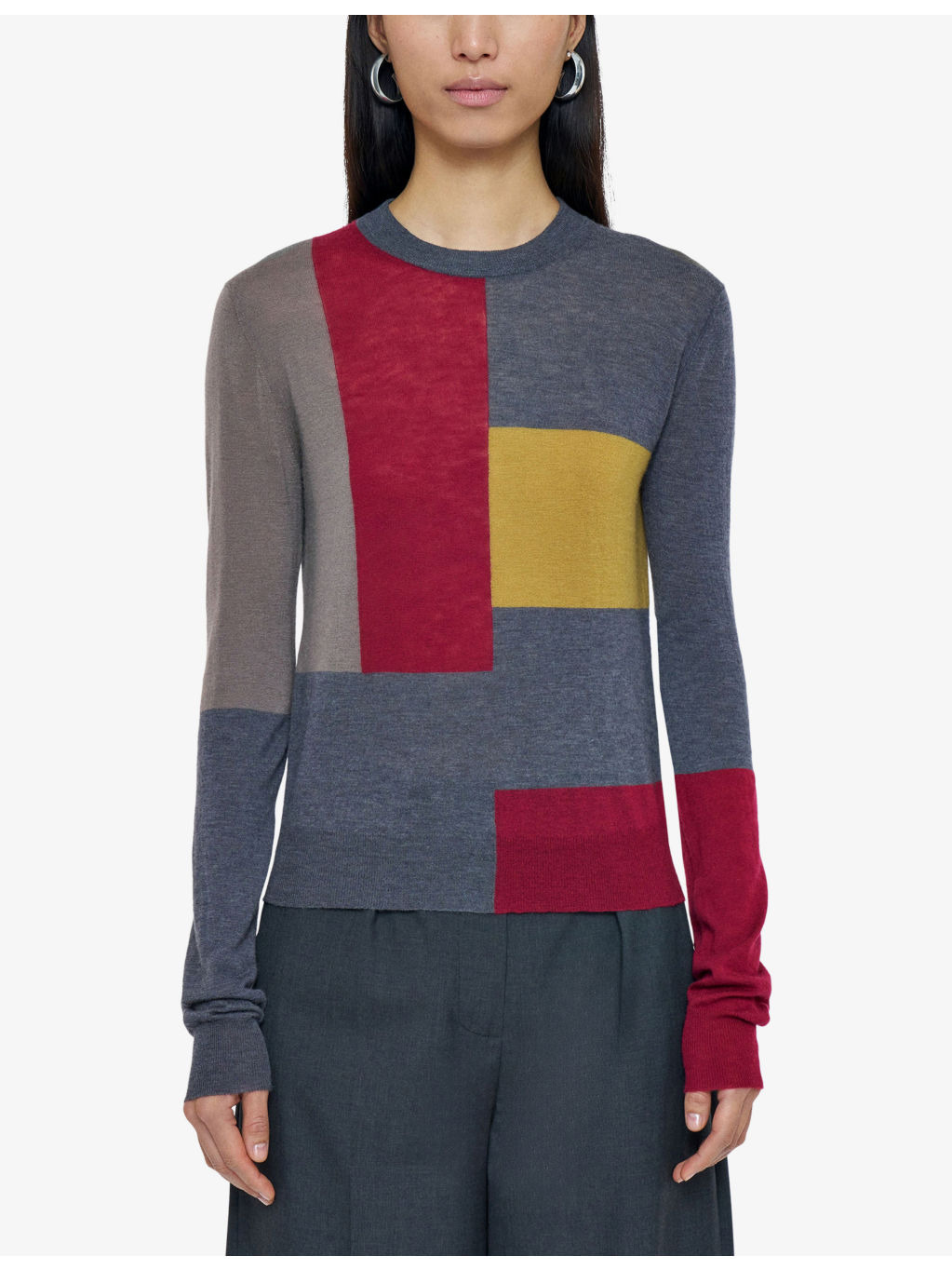 Cashair Overlay Cashmere Jumper - 3