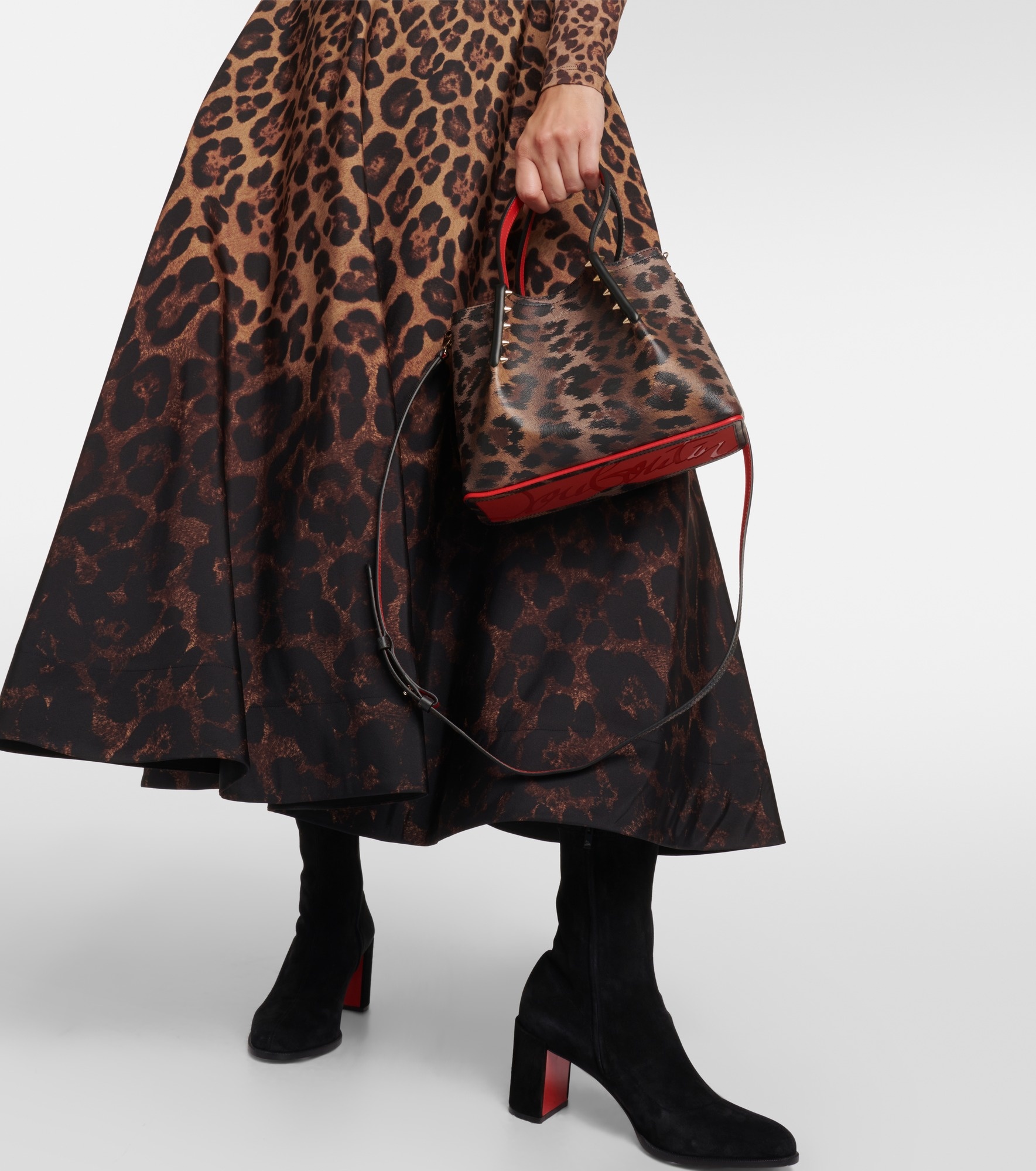 Cabarock Small leopard-print tote - 4