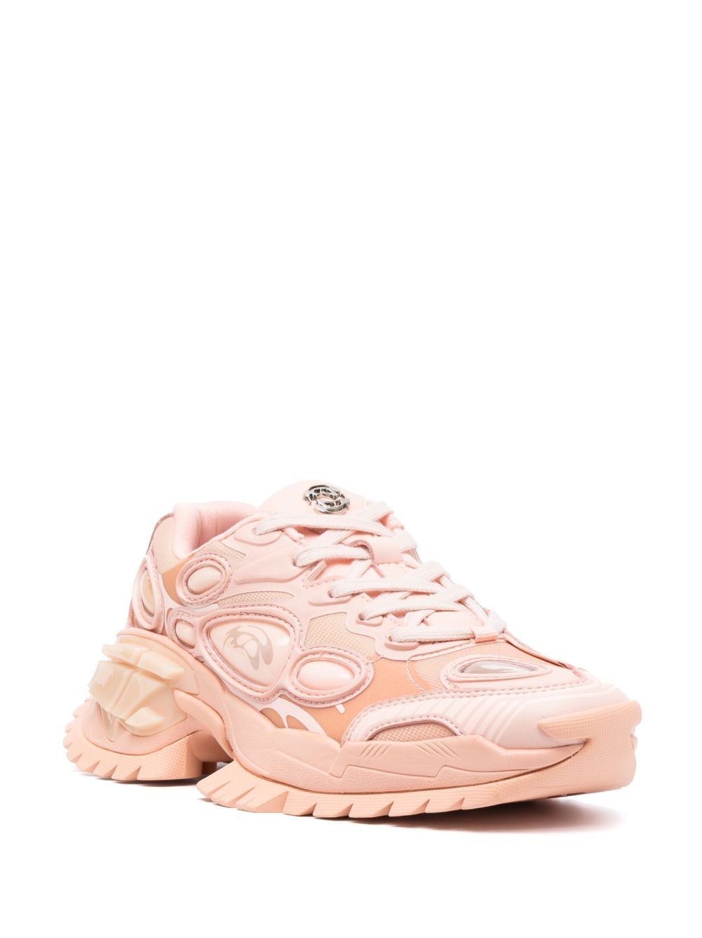 panelled chunky-sole sneakers - 2