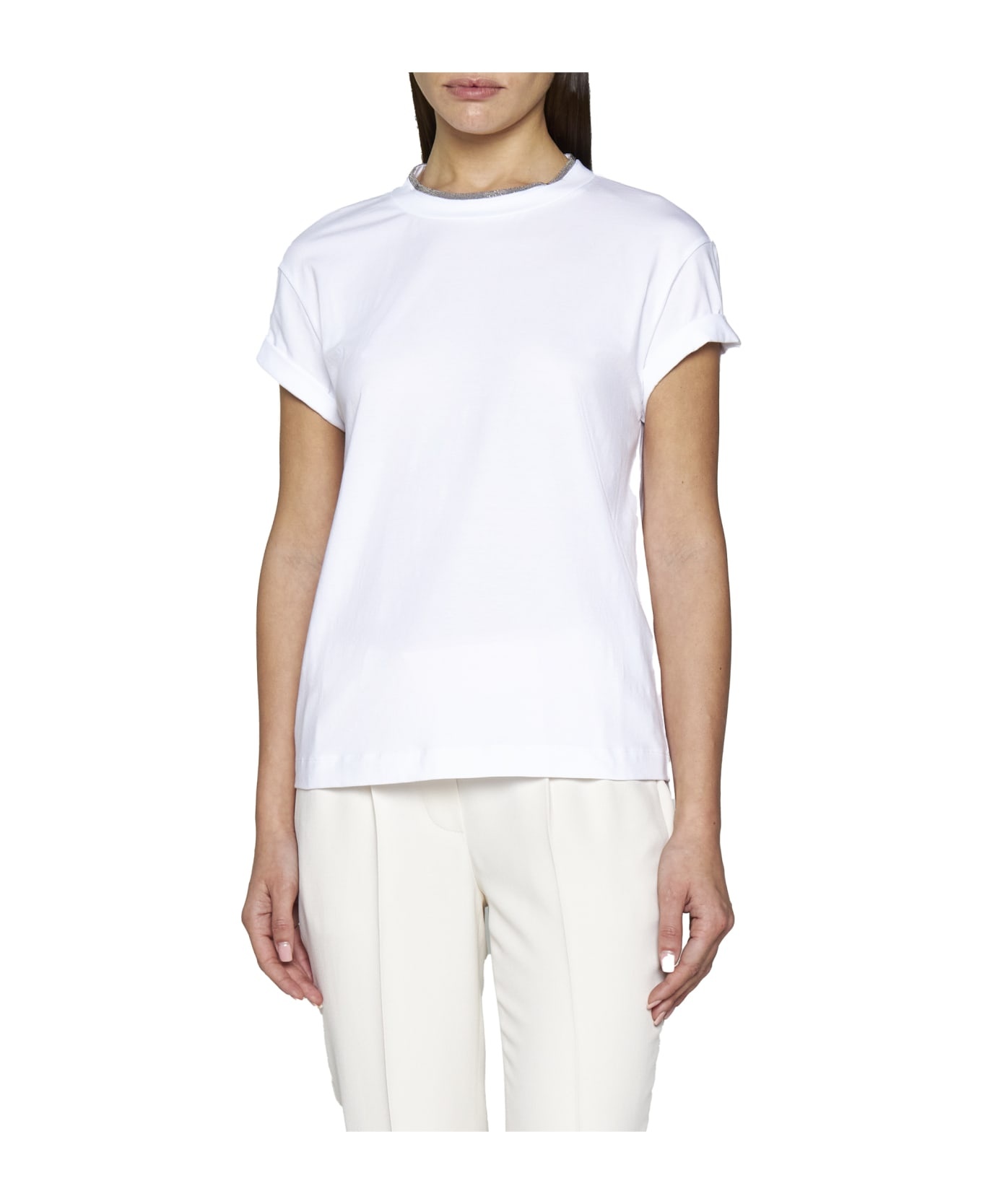 Round Neck Plain T-shirt - 2