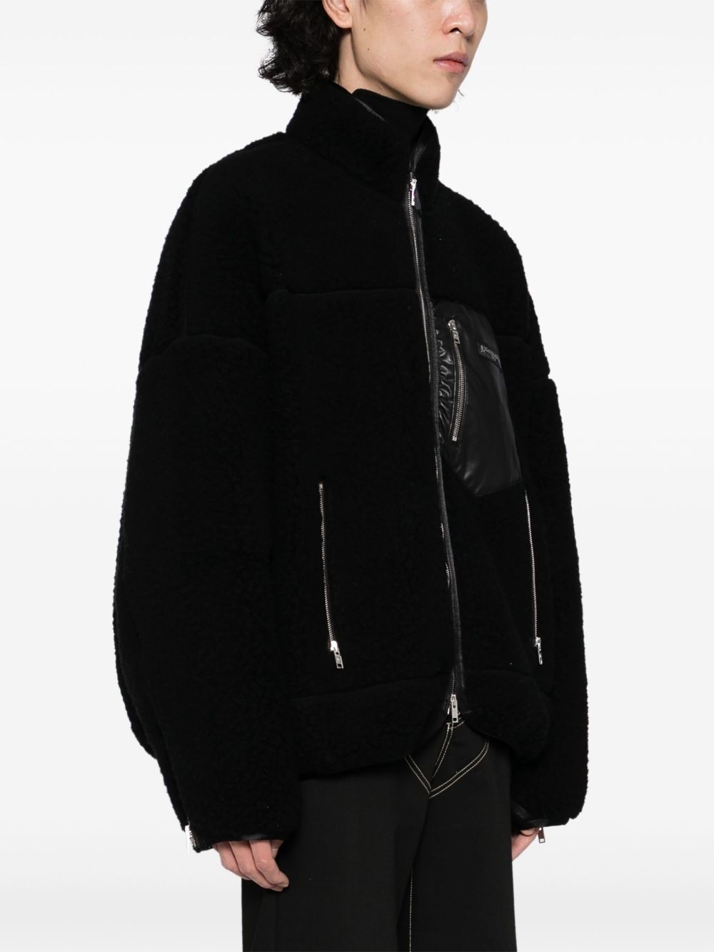 logo-patch jacket - 3