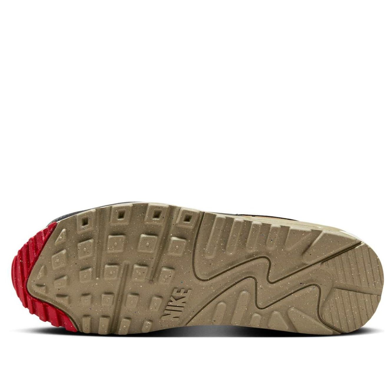 (WMNS) Nike Air Max 90 'Phantom Black Fire Red Light British Tan' DH8010-005 - 6