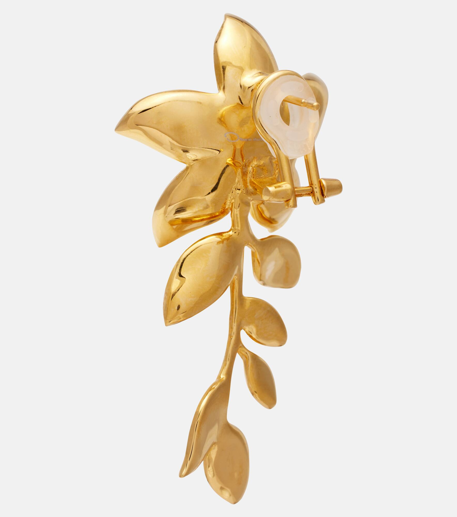 Jasmine Vine embellished enamel earrings - 5