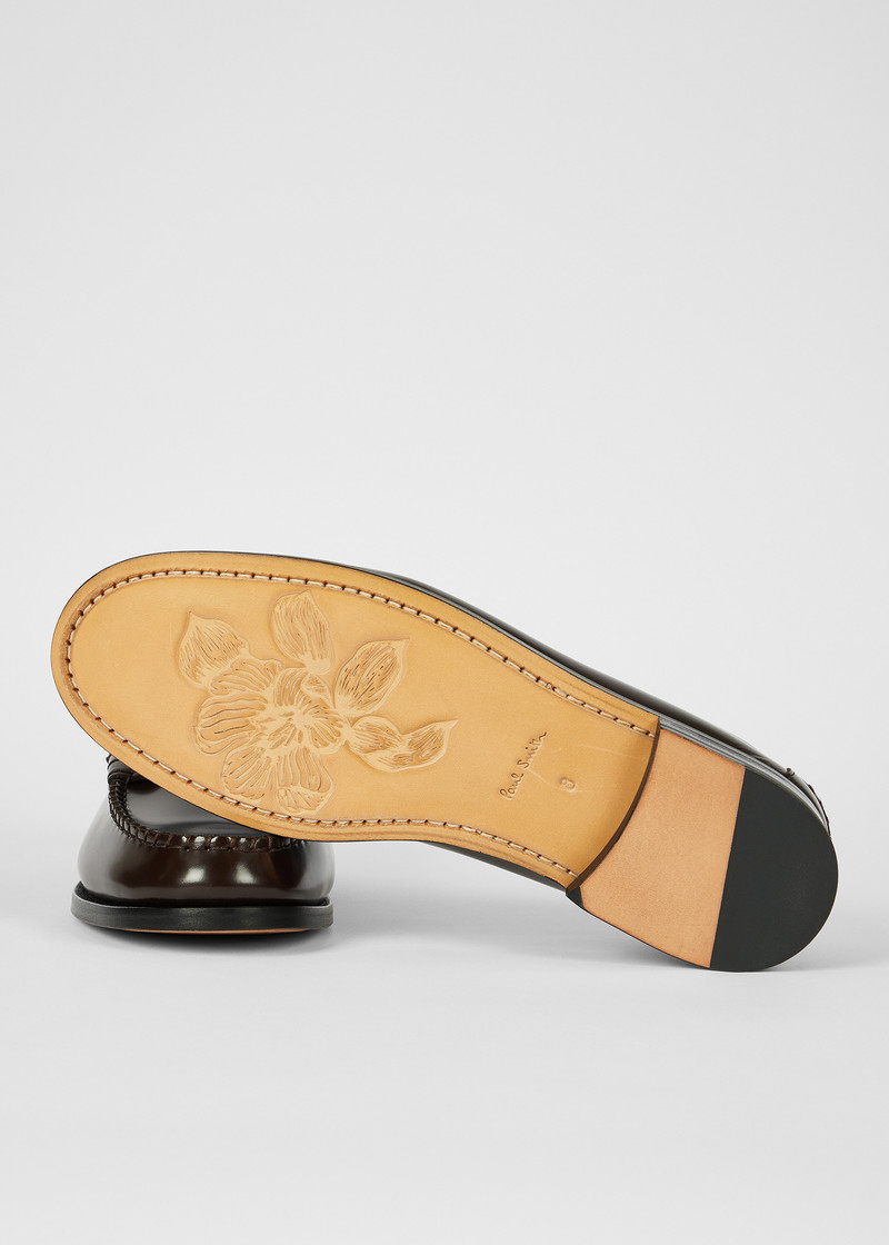 Dark Brown Leather 'Lido' Loafers 3