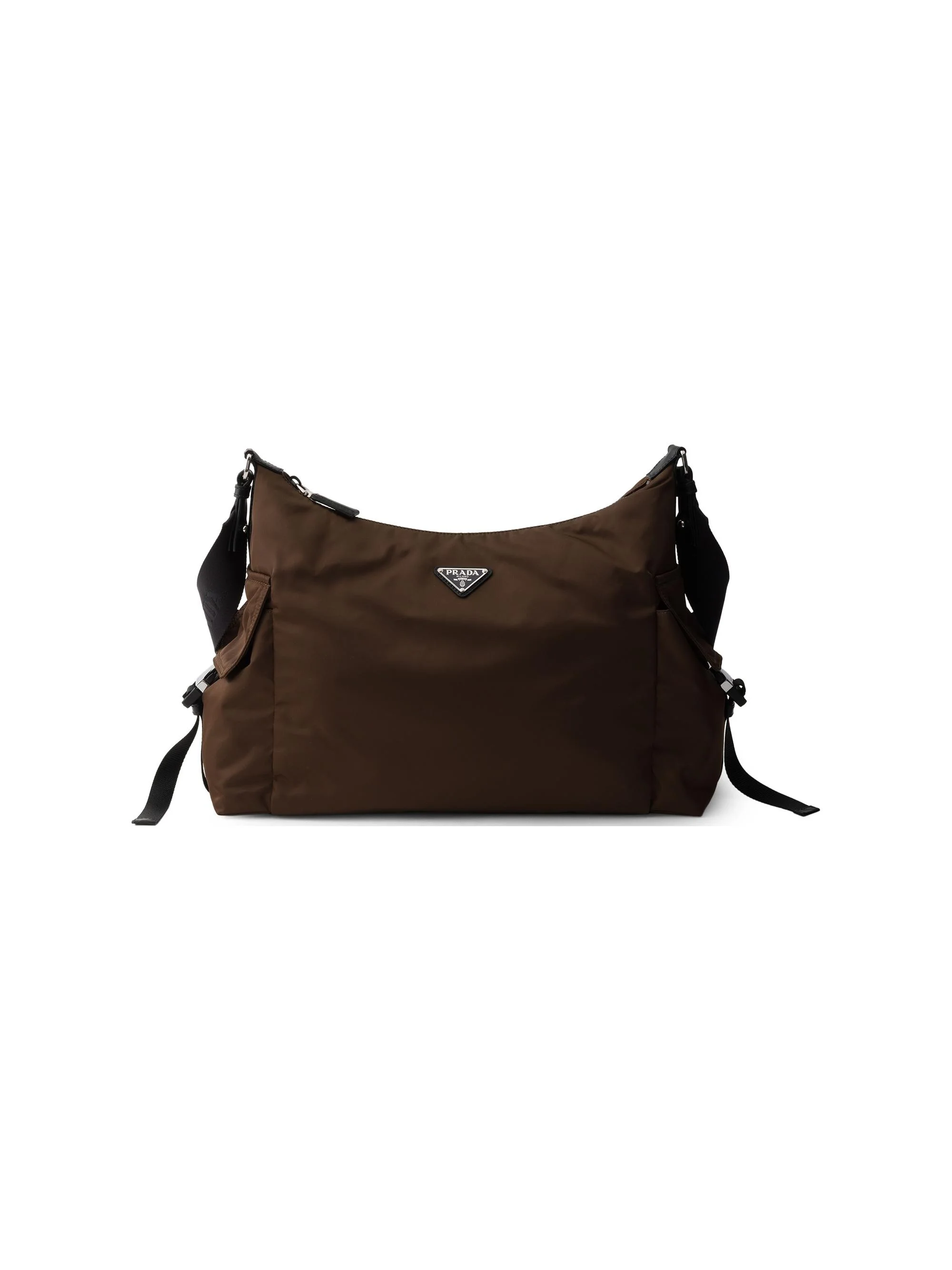 Men's Explore Re-Nylon and Leather Bag - Brown - 1