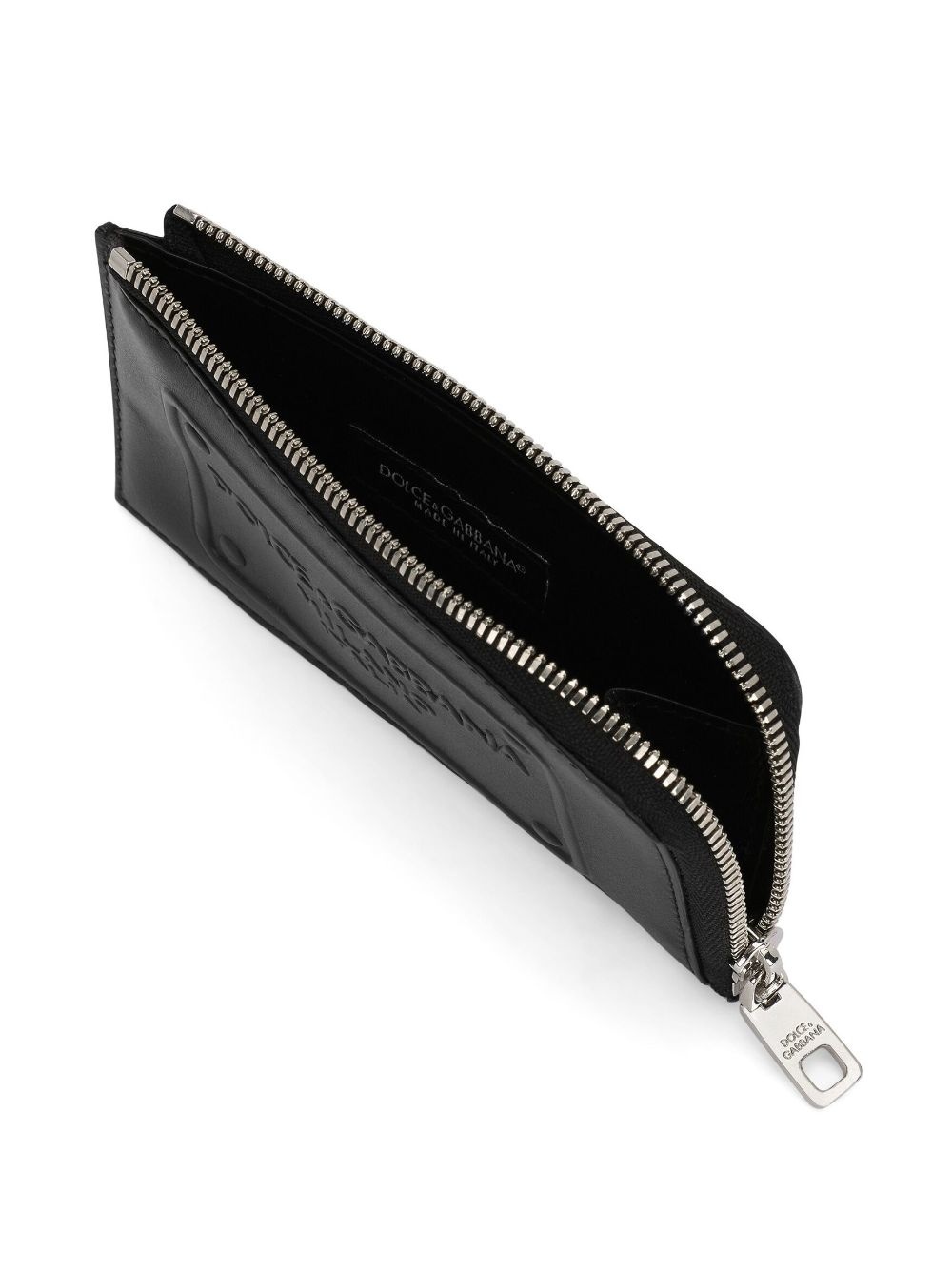 logo-embossed leather wallet - 4