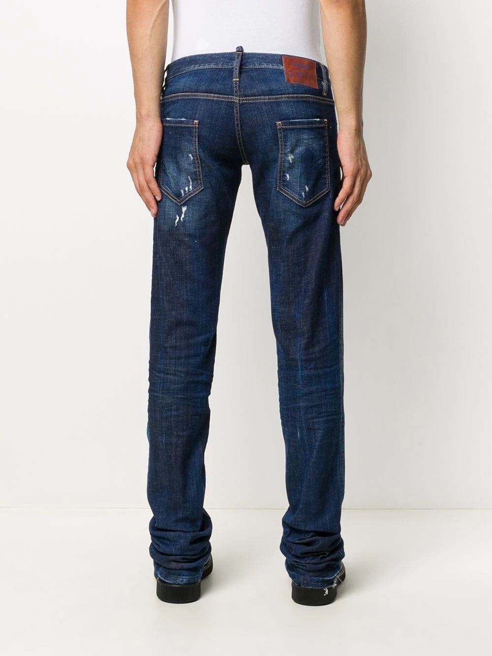  bootcut distressed jeans  - 4