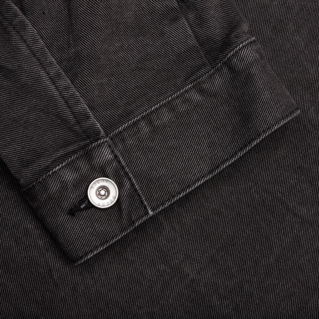 DENIM HOODIE - GRAY - 5