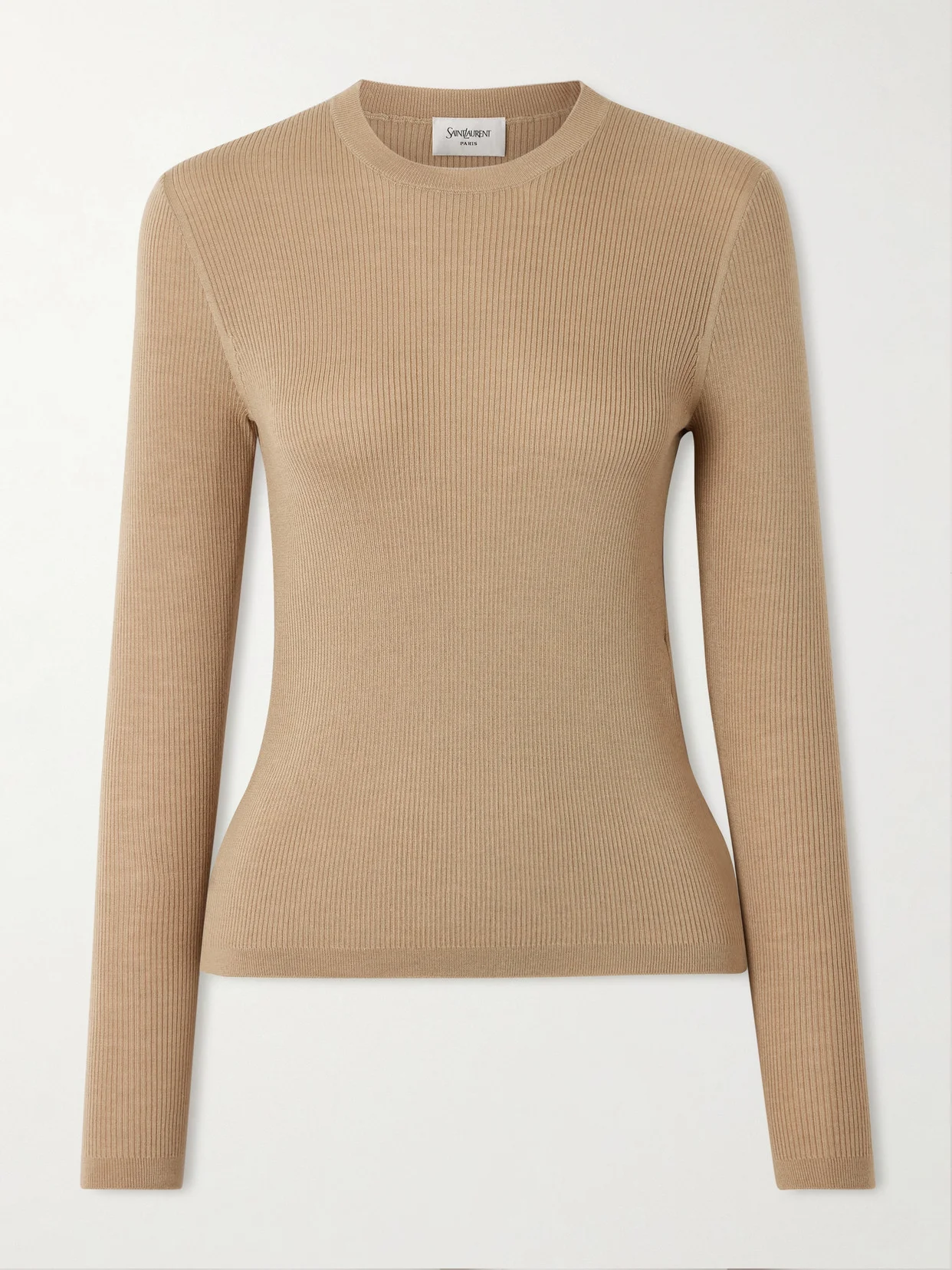 Ribbed-knit Wool, Cashmere And Silk-blend Top - 1