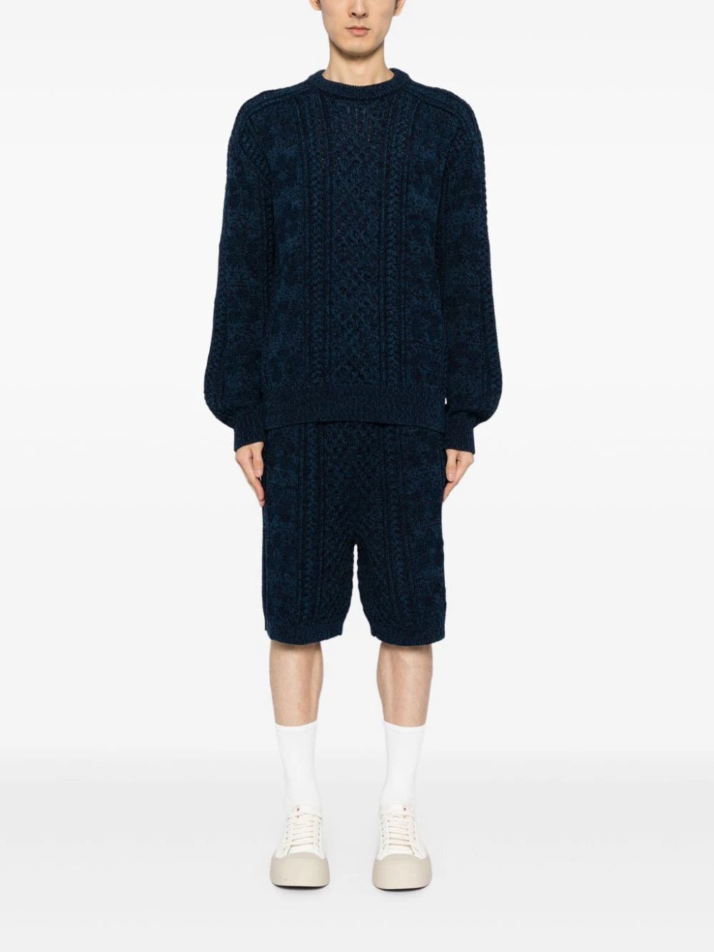CABLE-KNIT COTTON JUMPER - 2
