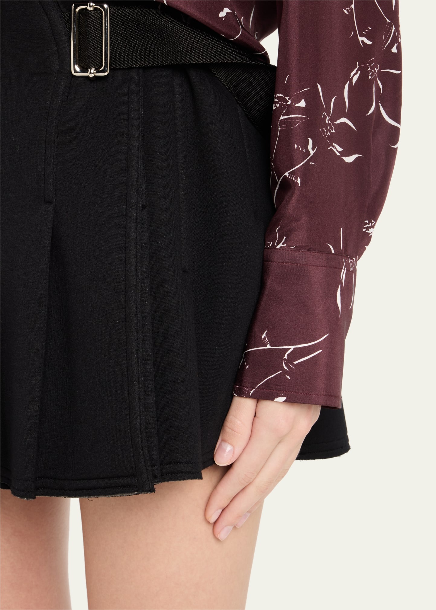Pleated Mini Skirt - 5