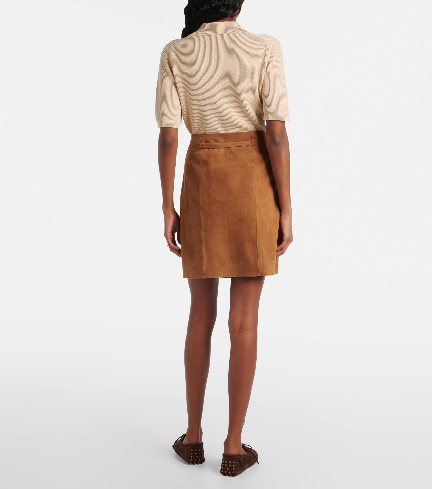 Suede miniskirt - 3
