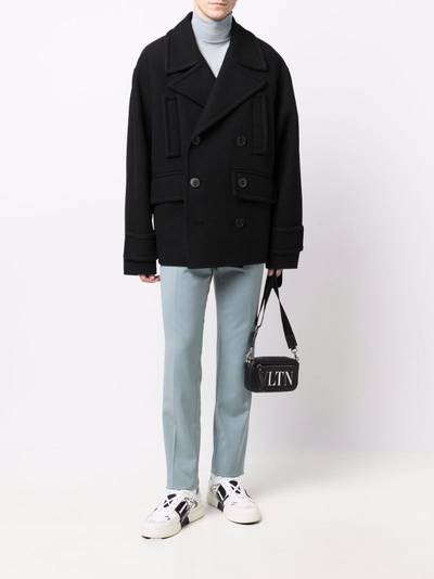Valentino double-breasted virgin wool-blend coat outlook
