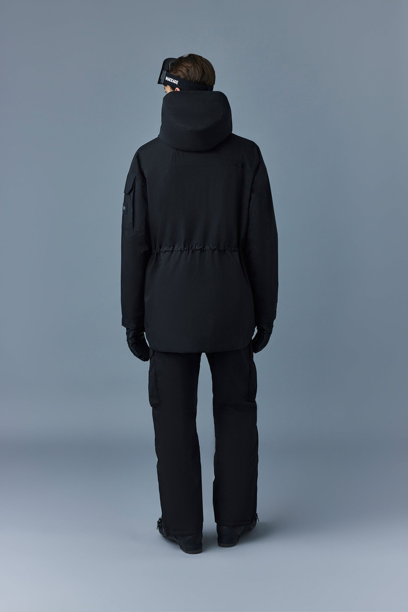 JEROME Long down ski jacket with hood 4