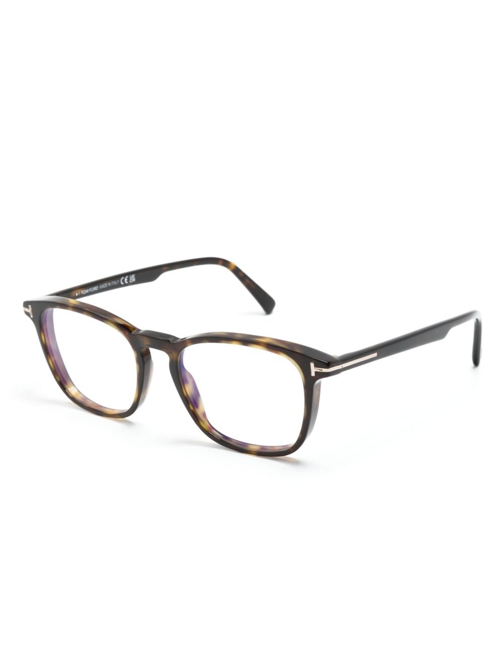 tortoiseshell square-frame glasses - 2