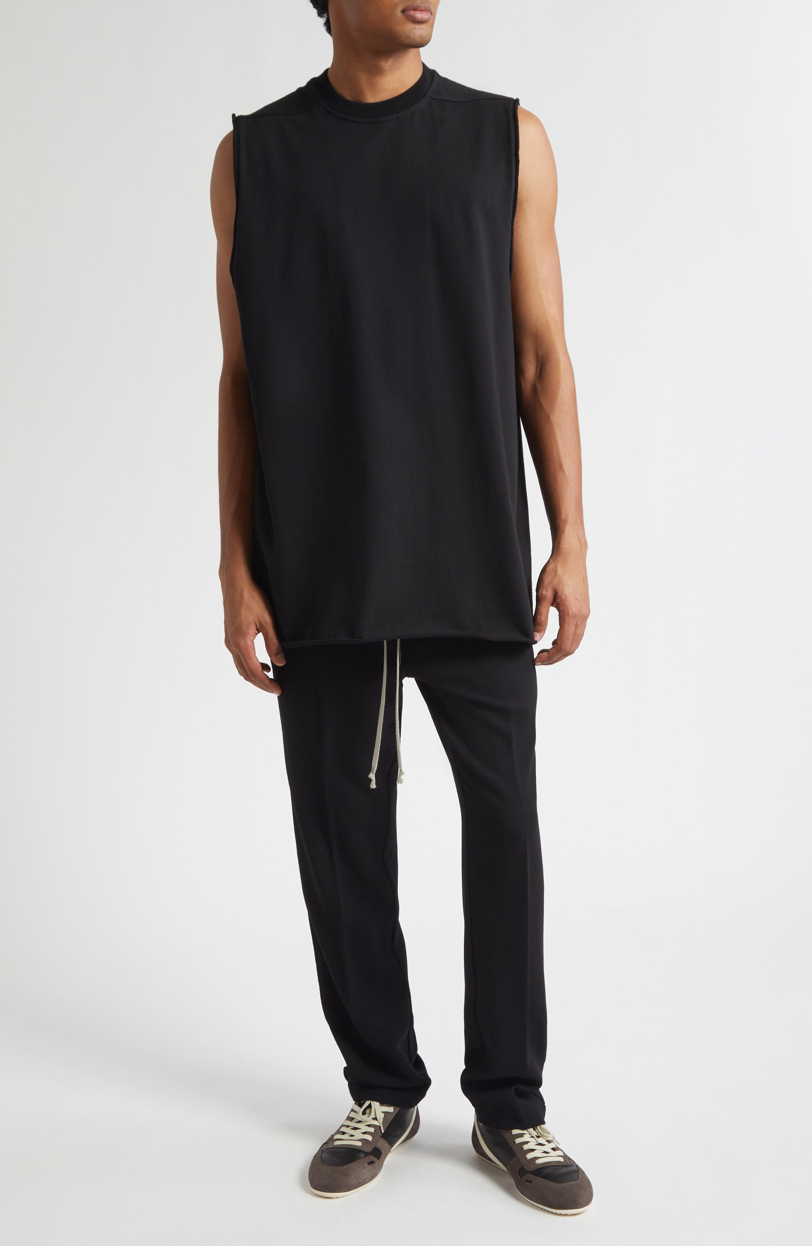 Rick Owens Jumbo Cotton Jesrey Tank in Black at Nordstrom - 2