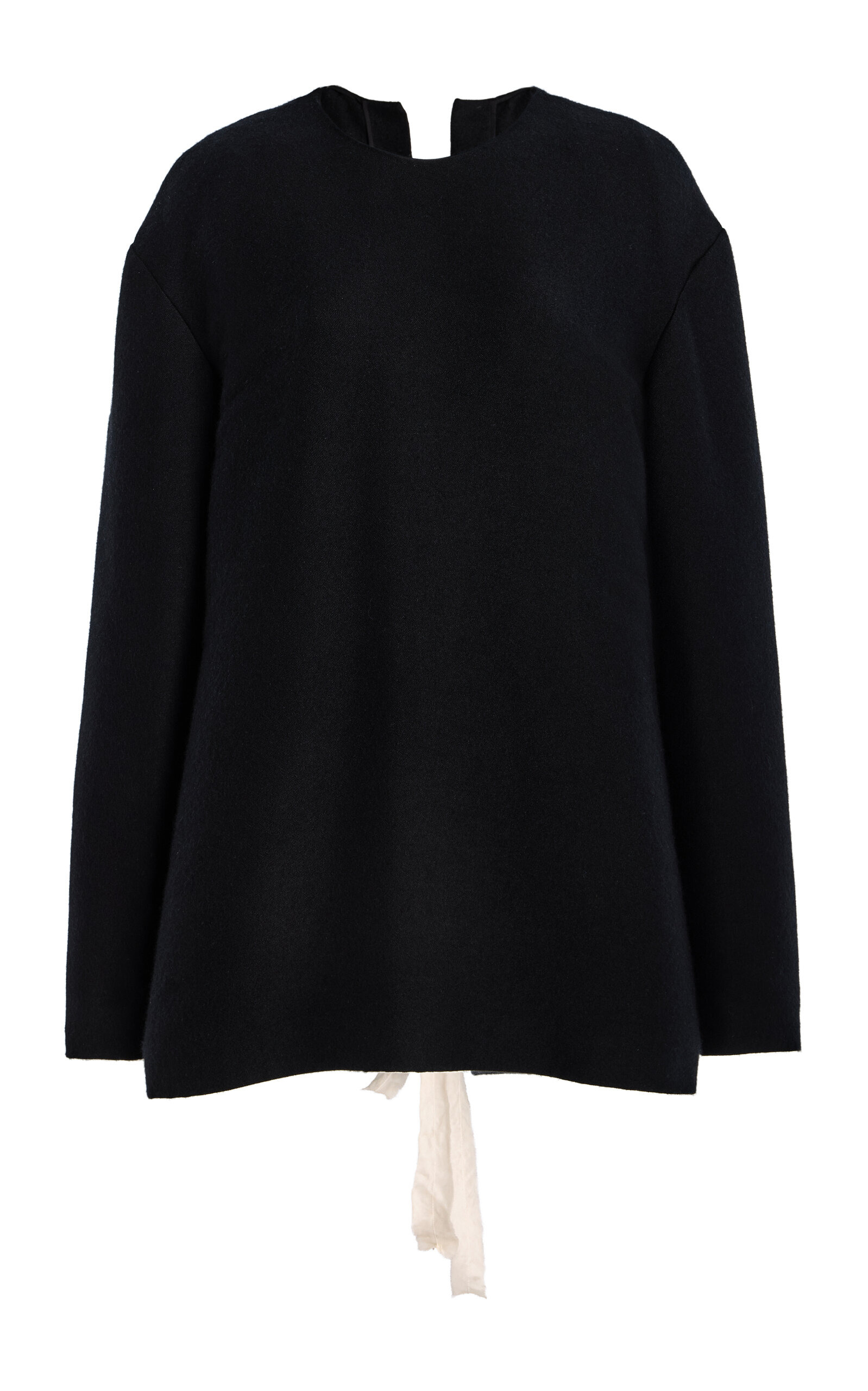 Guri Tie-Detailed Cashmere-Silk Sweater black - 1
