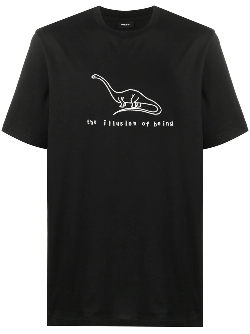 dinosaur embroidery T-shirt - 1