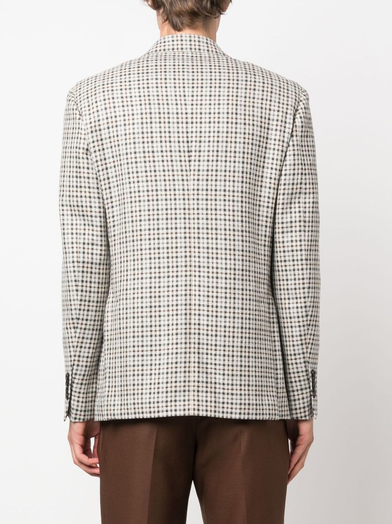 single breasted wool-blend blazer 4