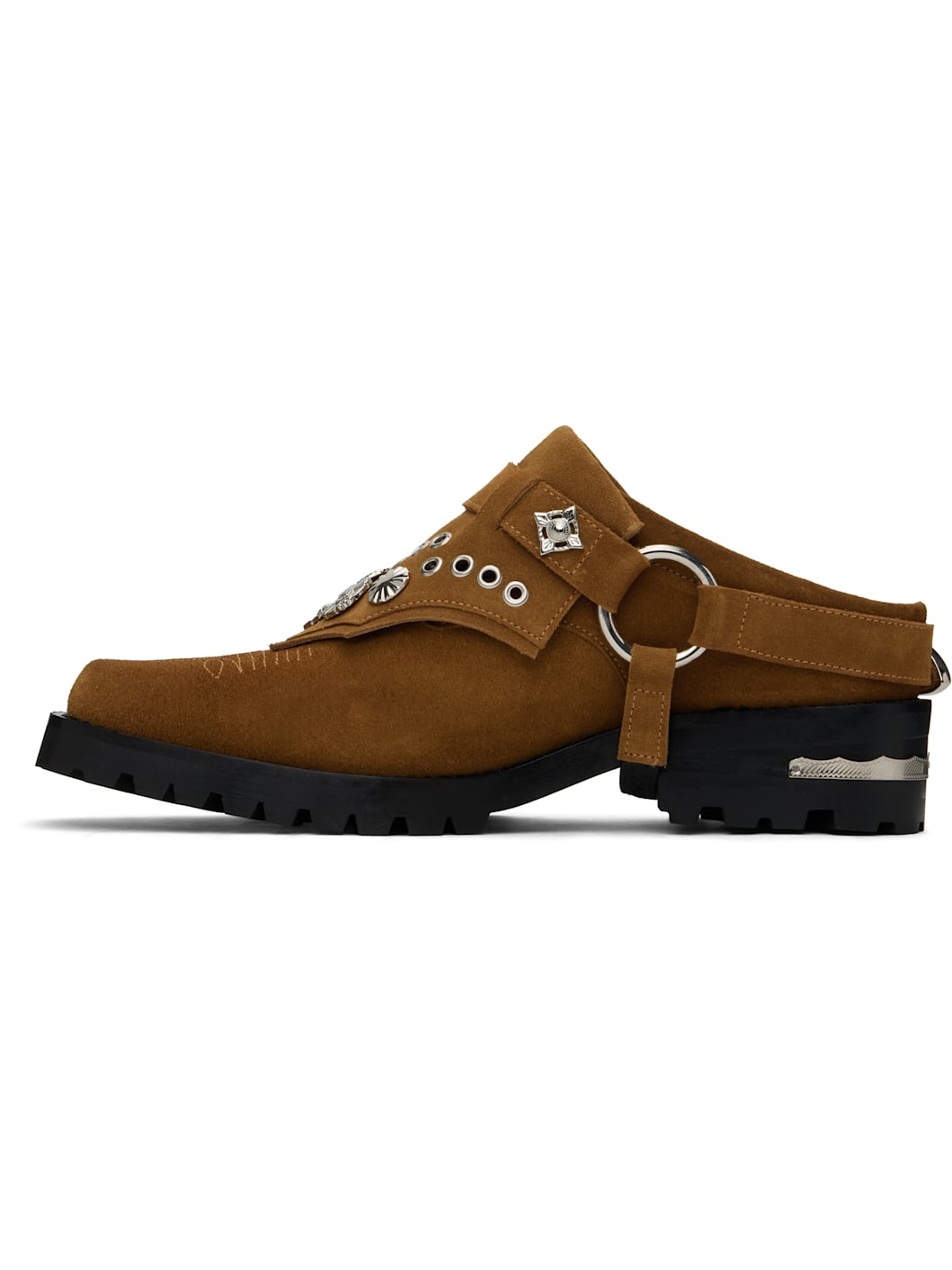 Tan Suede Slip-on Loafers - 3