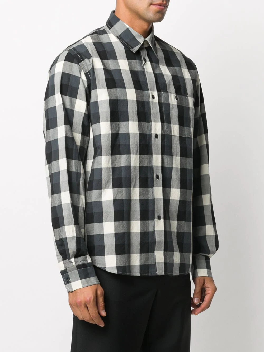 checked buttoned shirt - 3