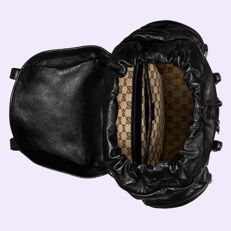 Backpack with tonal Double G 8