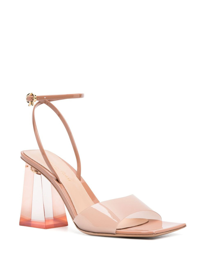 Gianvito Rossi 85mm square-toe sandals outlook