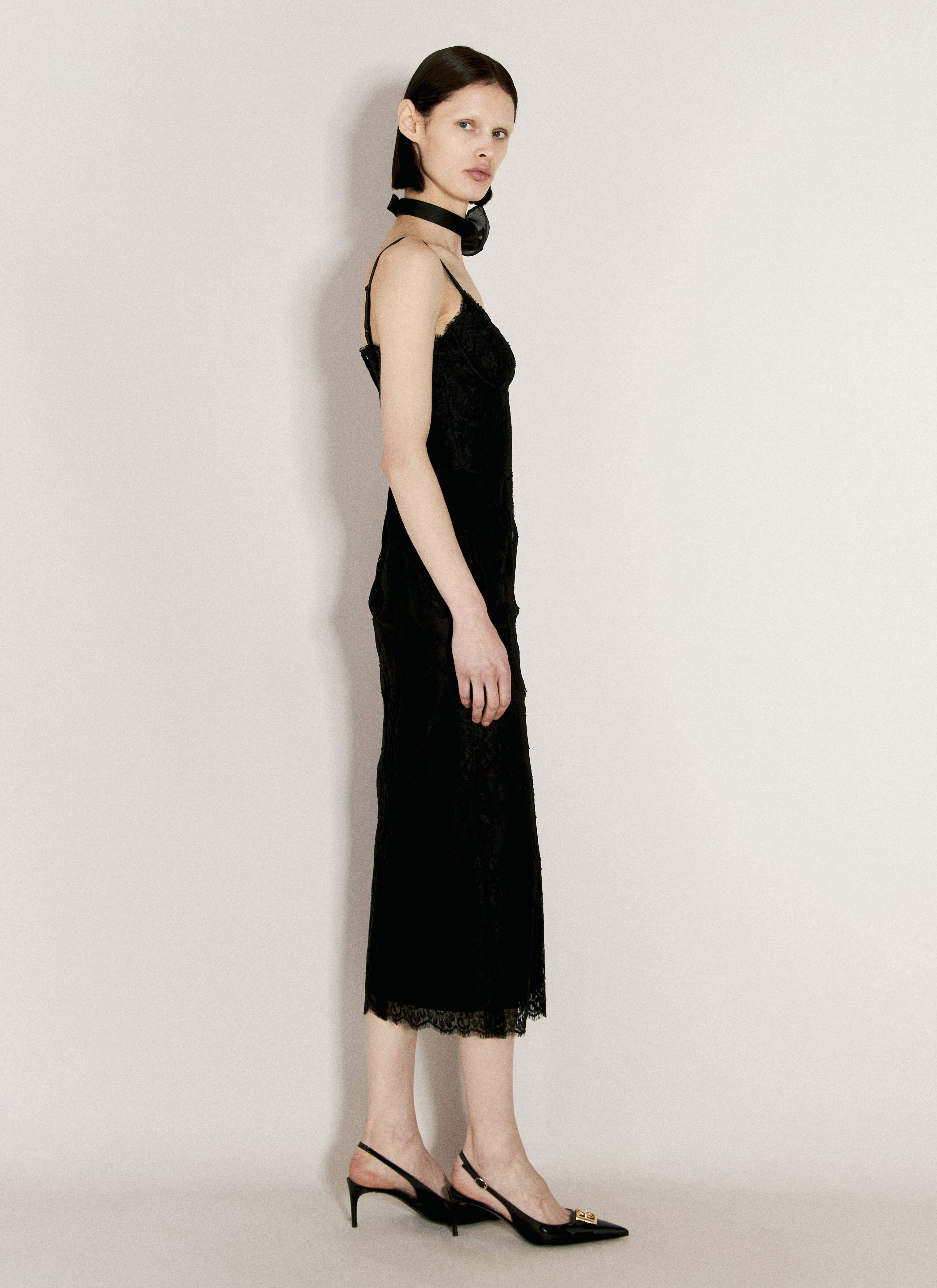 Lace Slip Dress - 4