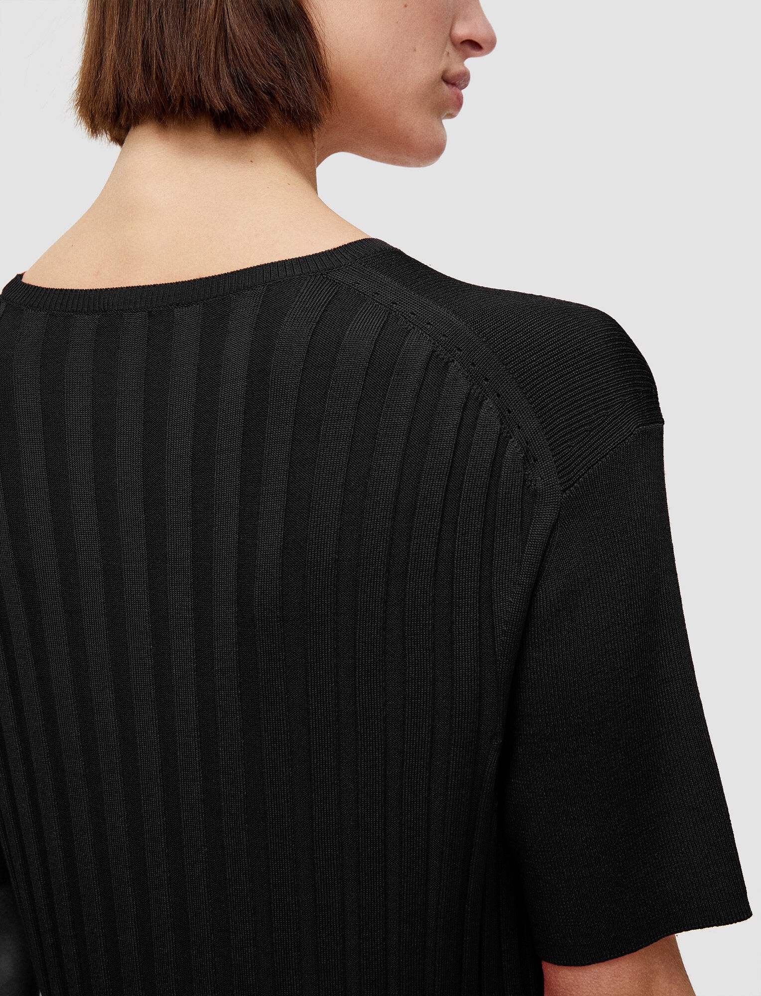 Satiny Rib Knitted Top - 4