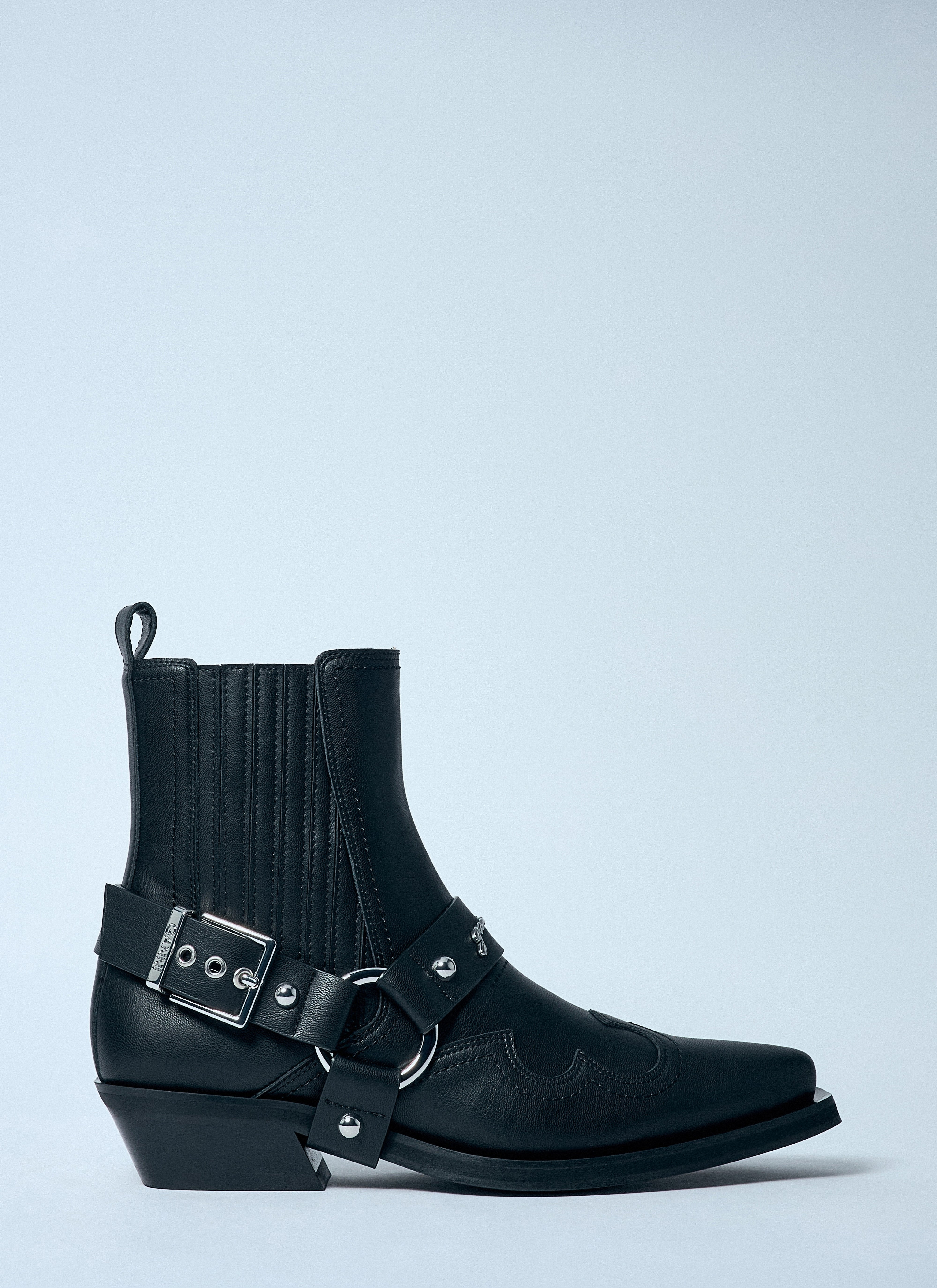Ganni Women Low-Cut Western Chelsea Boots - 7