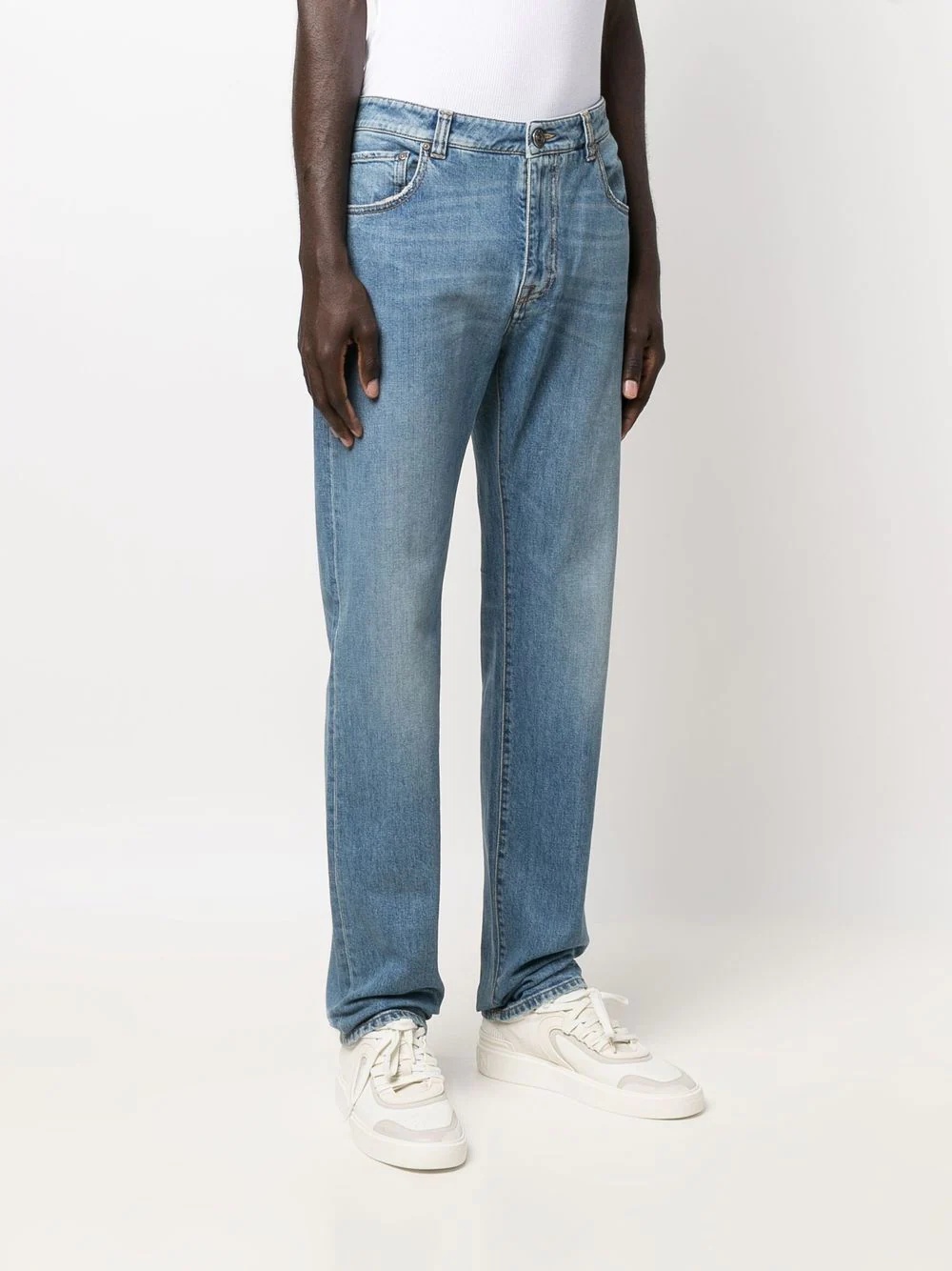 slim-cut denim jeans - 3