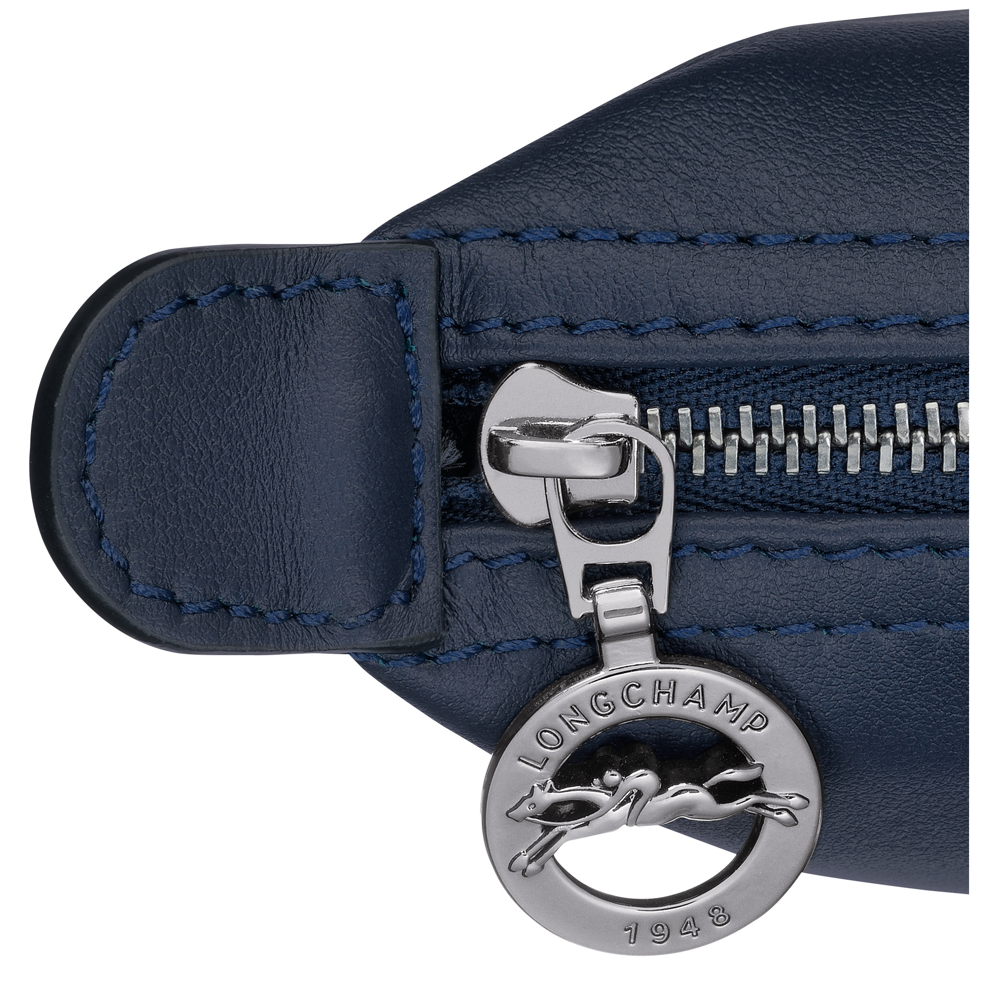 Le Pliage Xtra Pouch Navy - Leather - 4