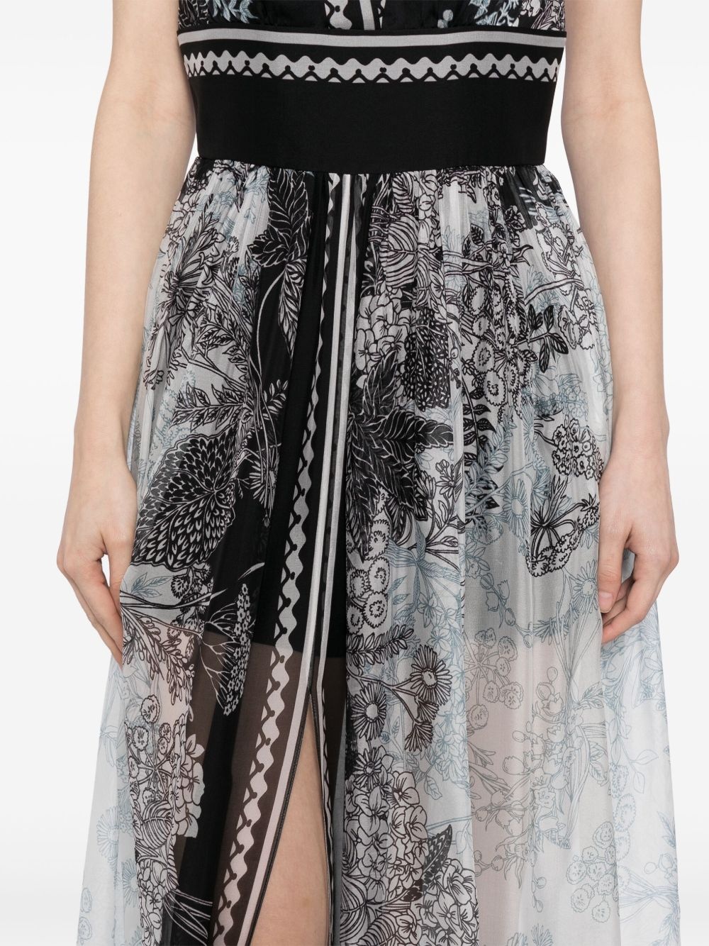 printed chiffon dress - 5