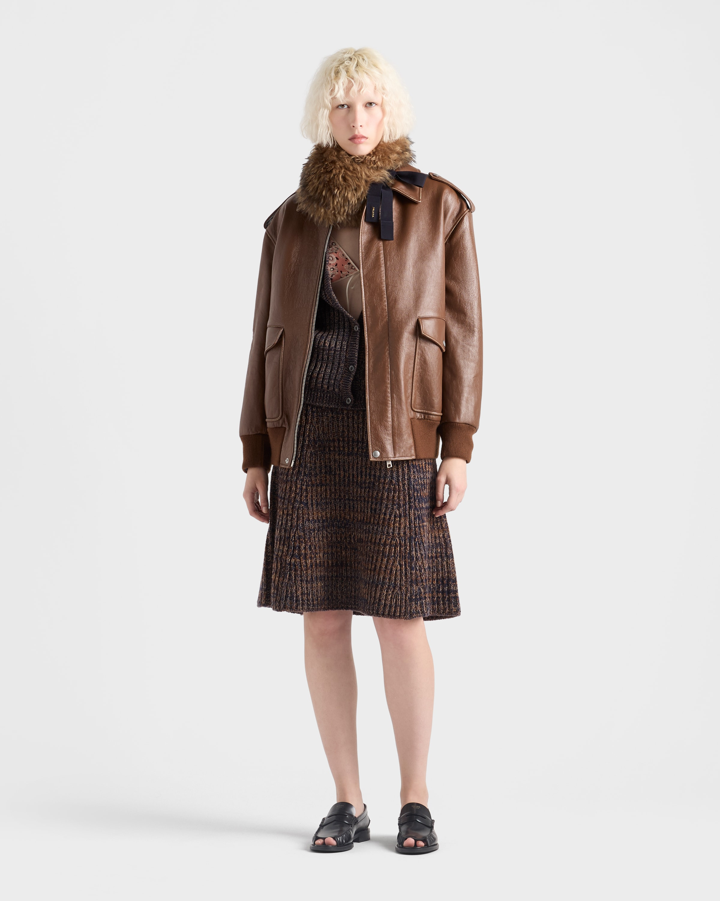 Nappa leather bomber jacket - 2