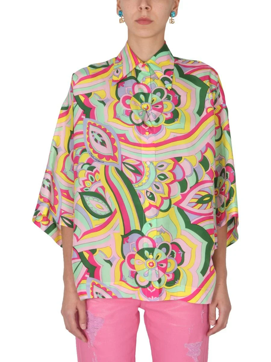 DOLCE & GABBANA 60'S PRINT SHIRT - 1