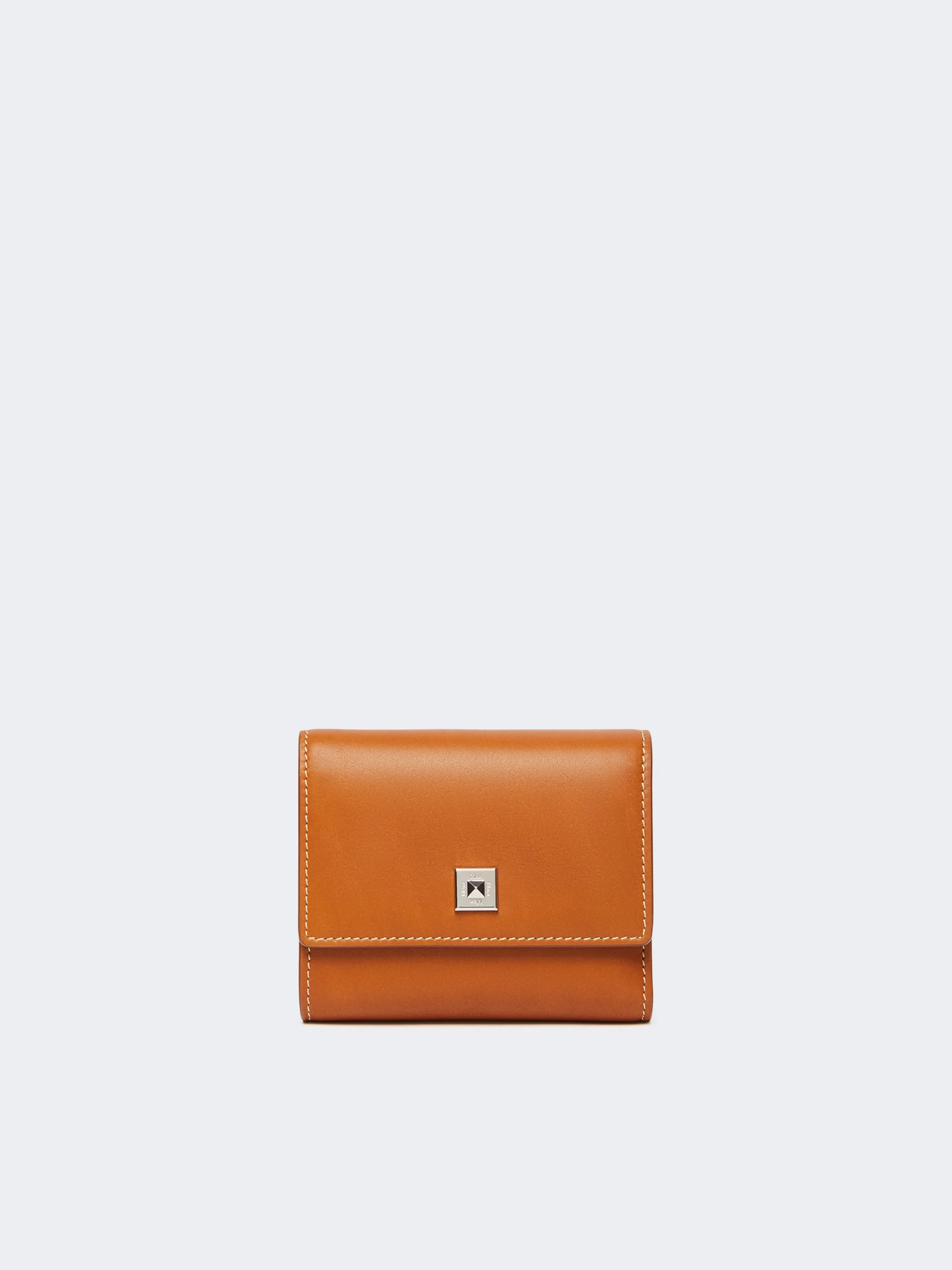 COMPACTWALLET Leather purse - RUST - 1