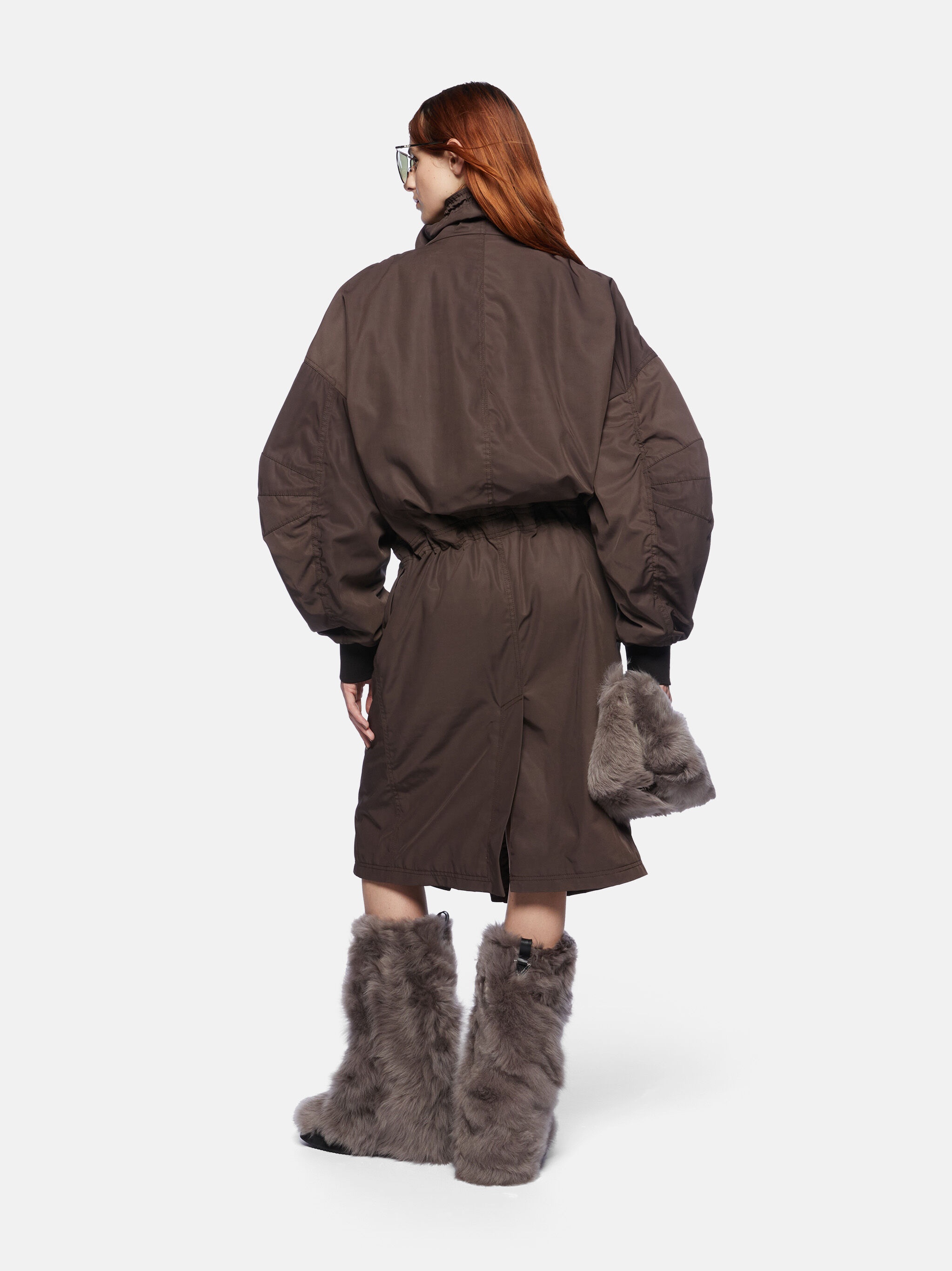 BROWN LONG COAT - 3