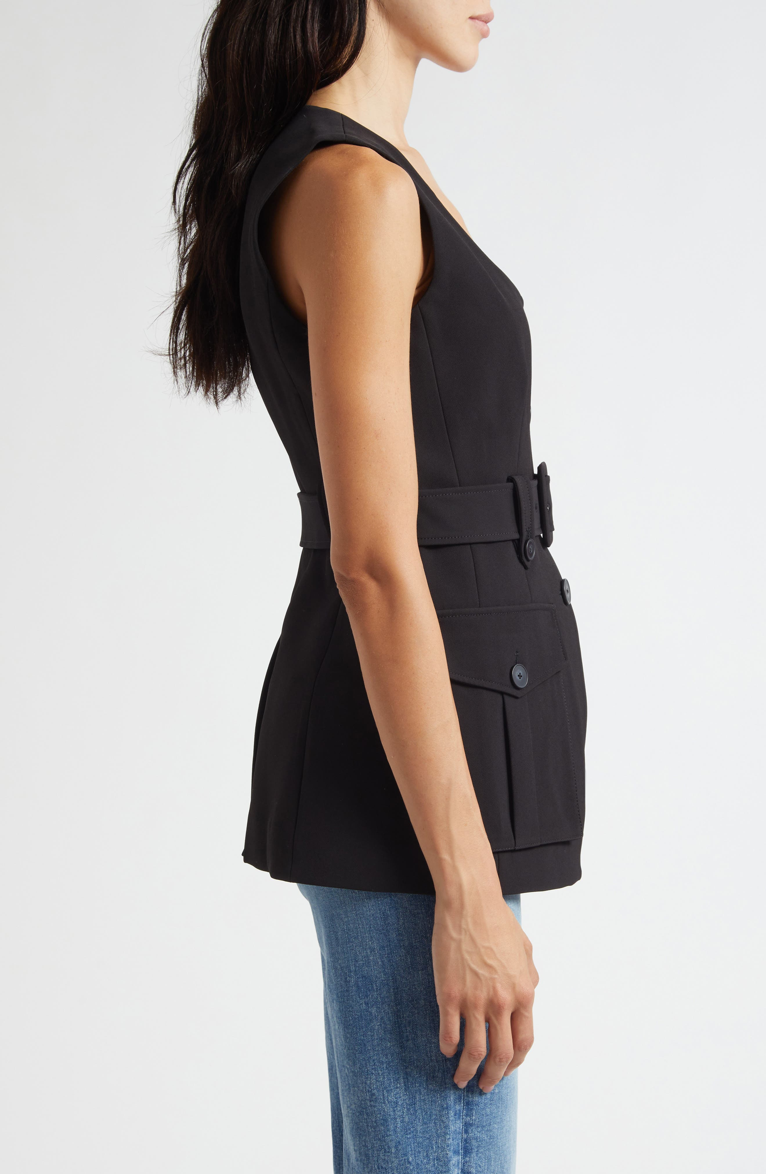 Veronica Beard Becker Vest in Black at Nordstrom - 3