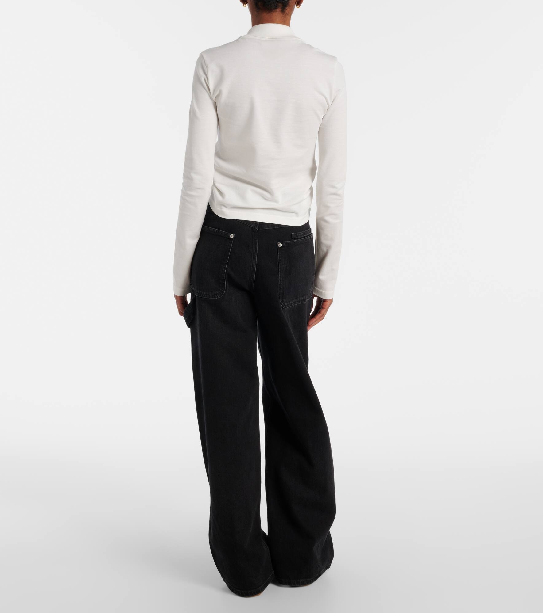 Cropped cotton shirt - 3