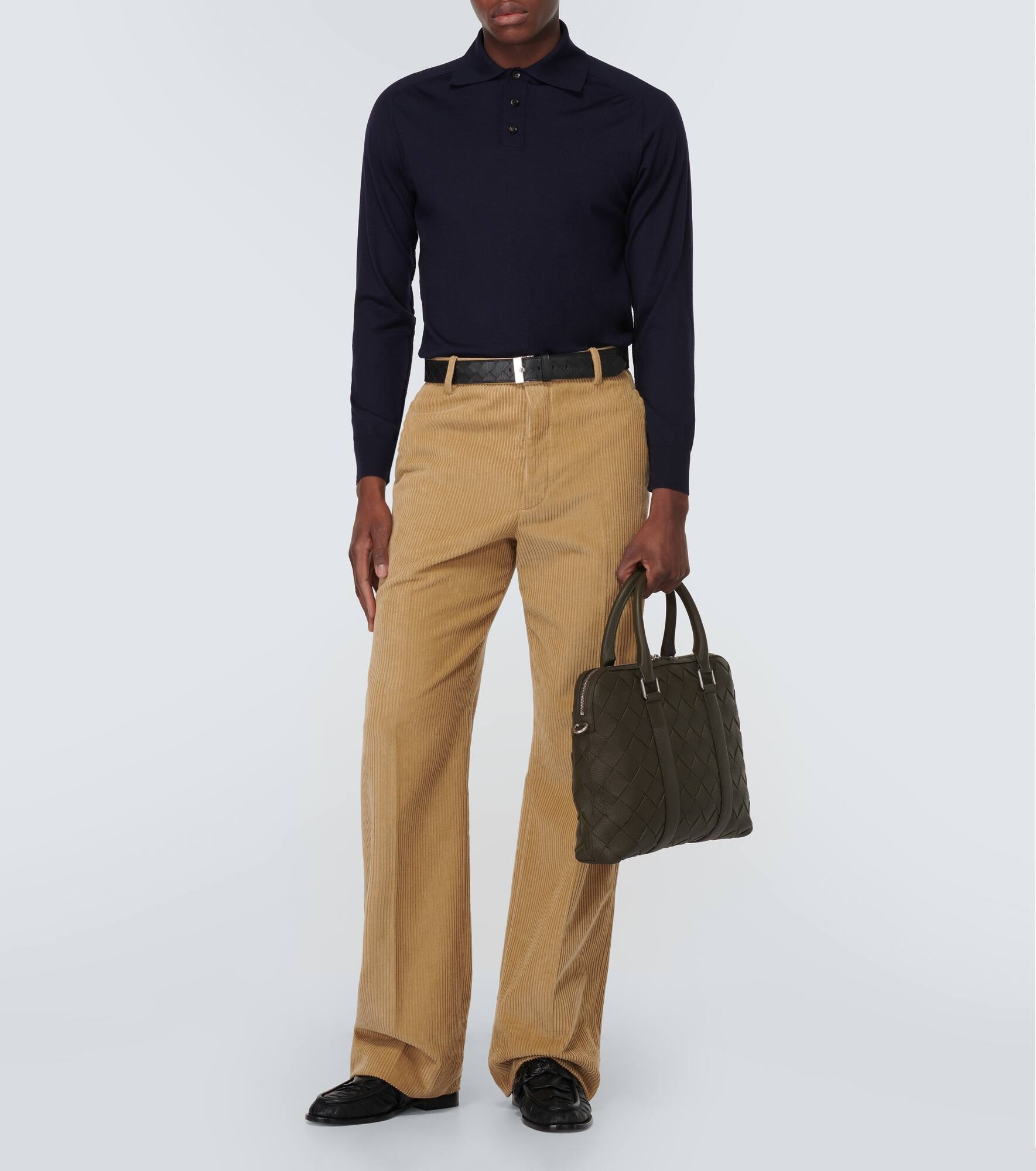 Intrecciato leather briefcase - 8