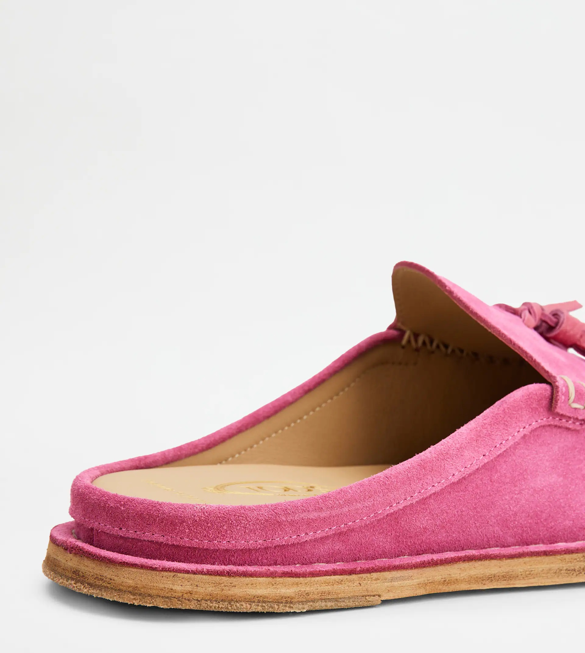 SABOTS IN SUEDE - PINK - 7