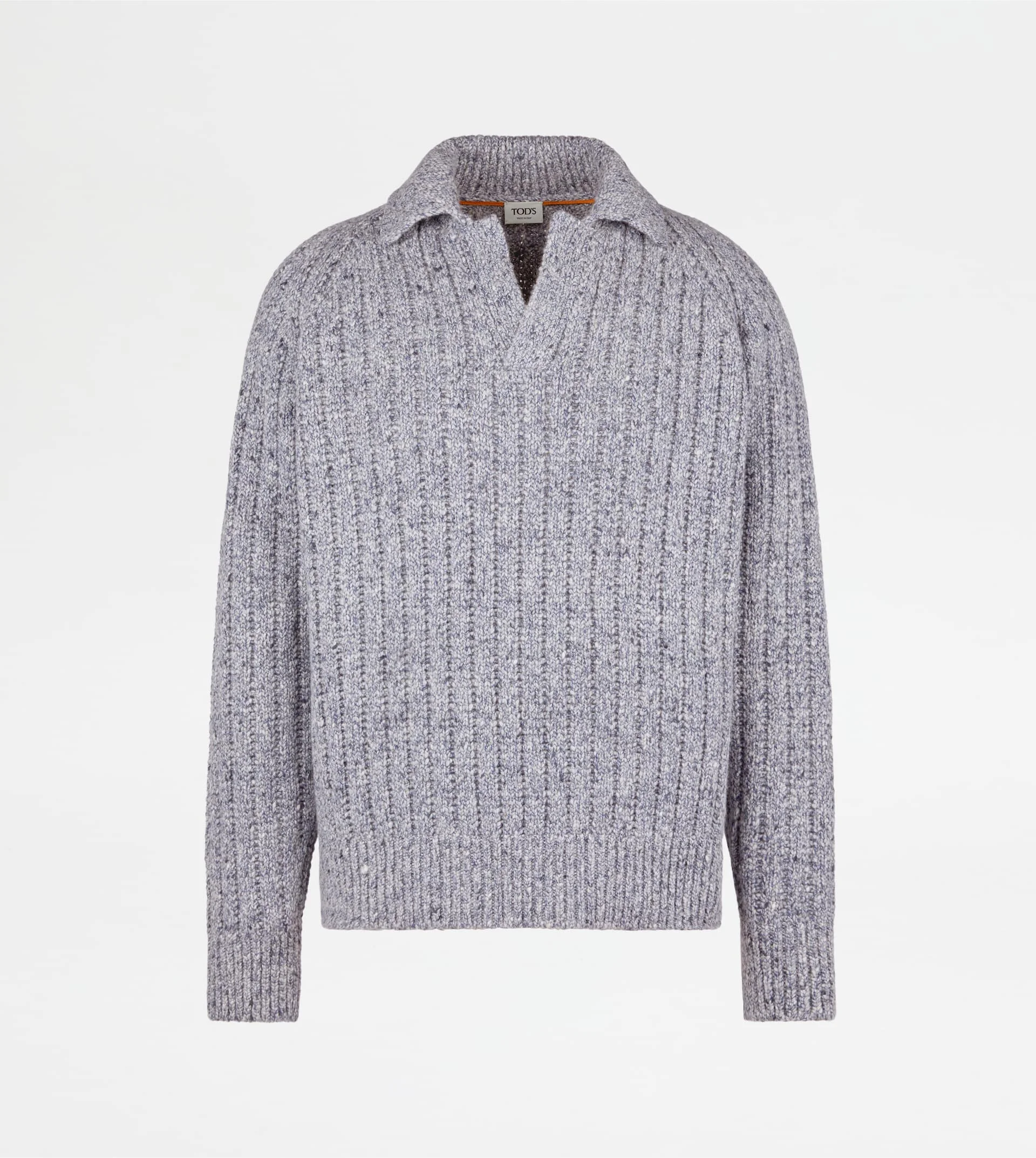 CASHMERE BLEND PULLOVER - BEIGE - 1