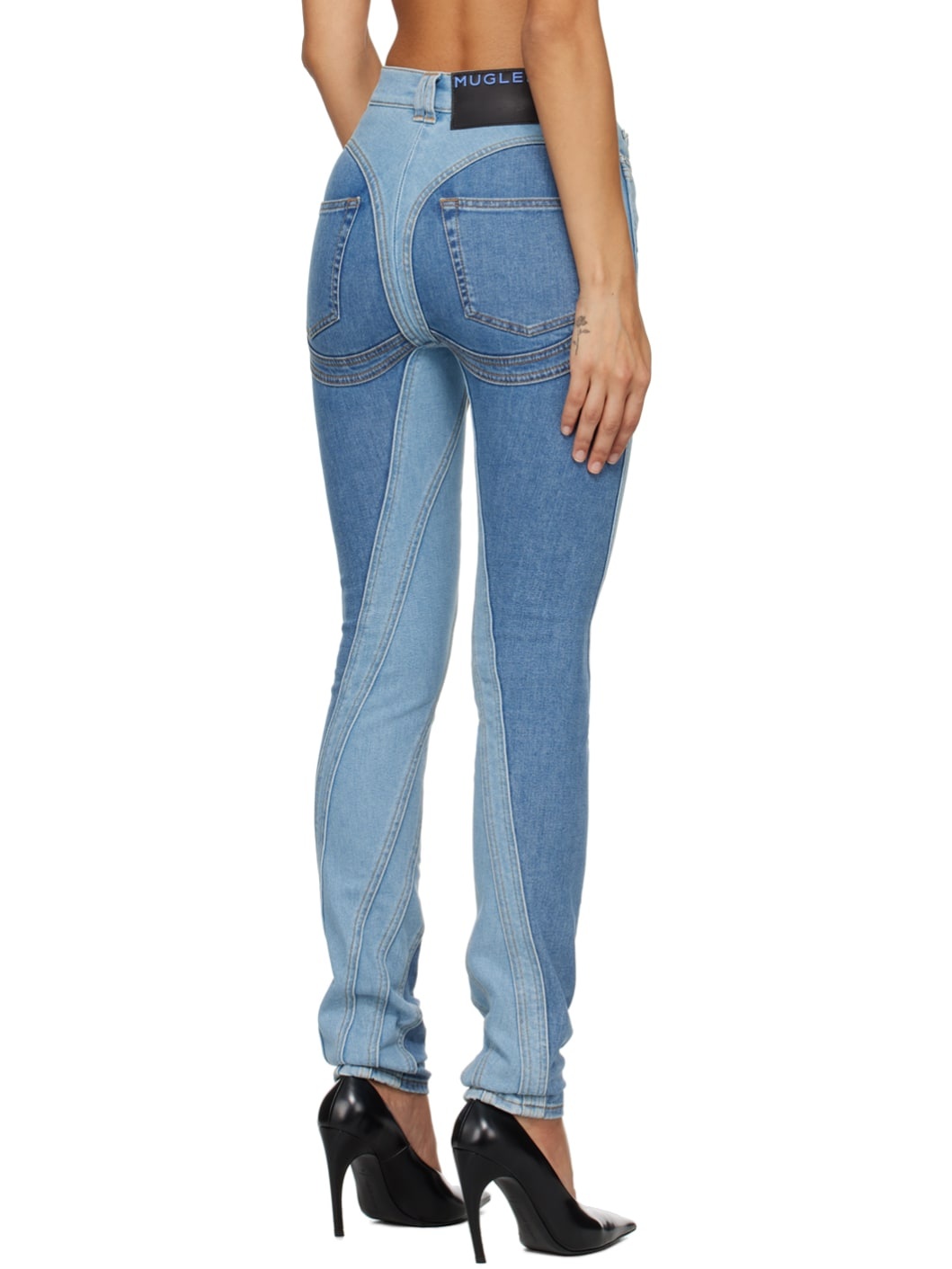 Blue Spiral Jeans - 3