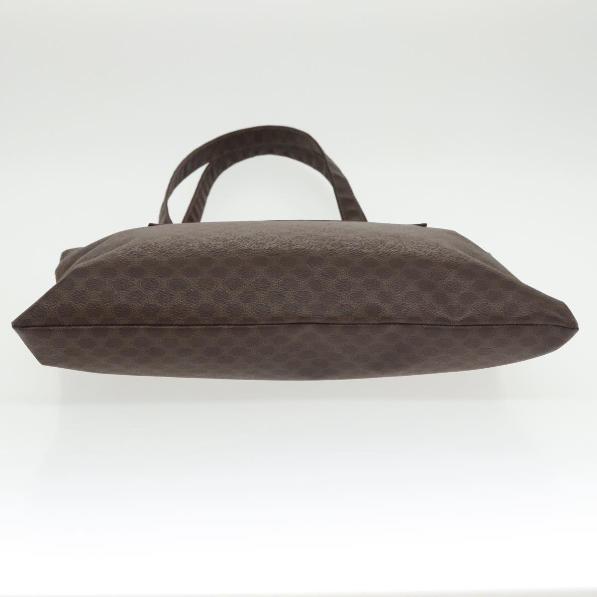 CELINE Macadam Canvas Tote Bag Pvc Leather Brown Gold - 9