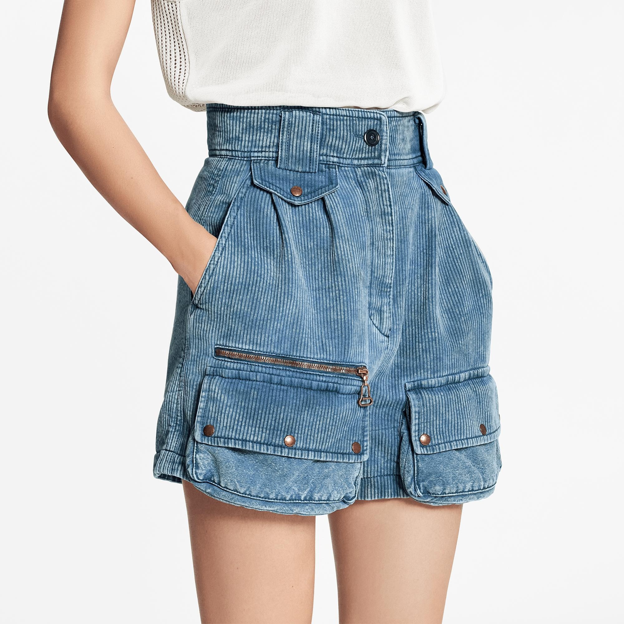 Ribbed Cotton Safari Shorts - 3