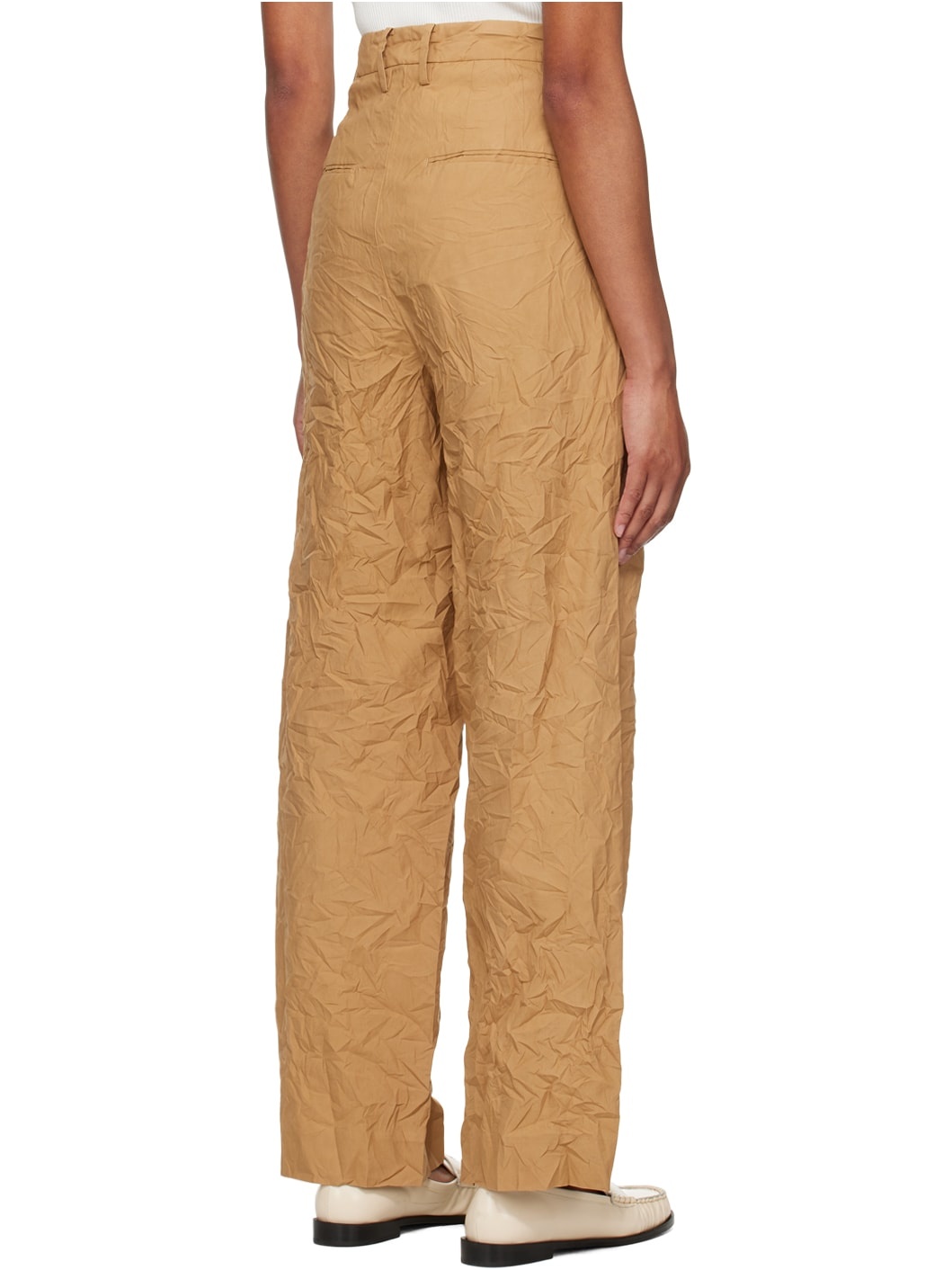 Brown Wrinkled Trousers - 3