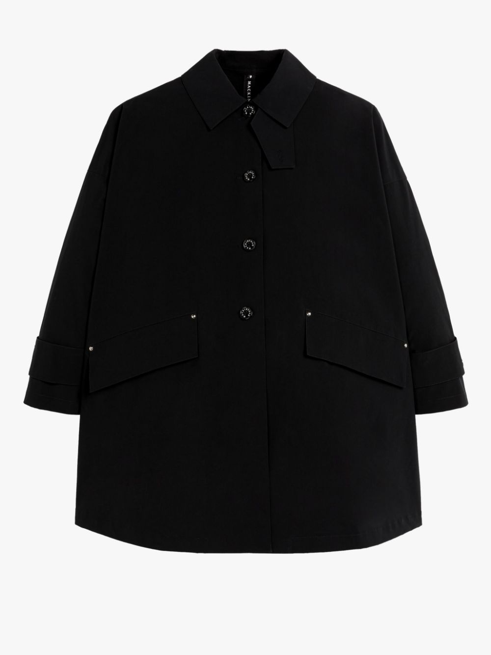 HUMBIE BLACK ECO DRY OVERCOAT - 1