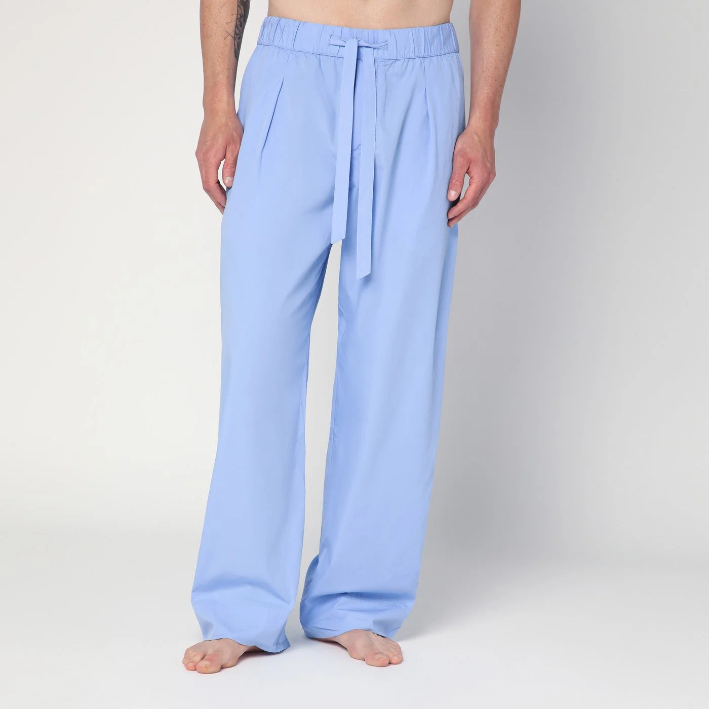 Cornflower blue pyjama pants - 1