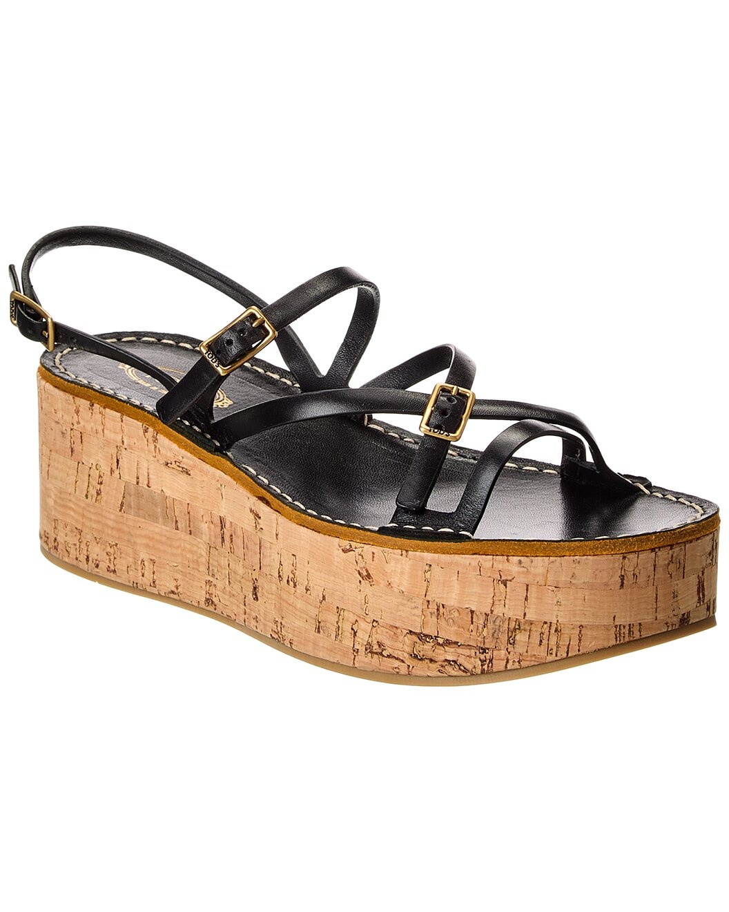 TOD’s Leather Wedge Sandal - 1